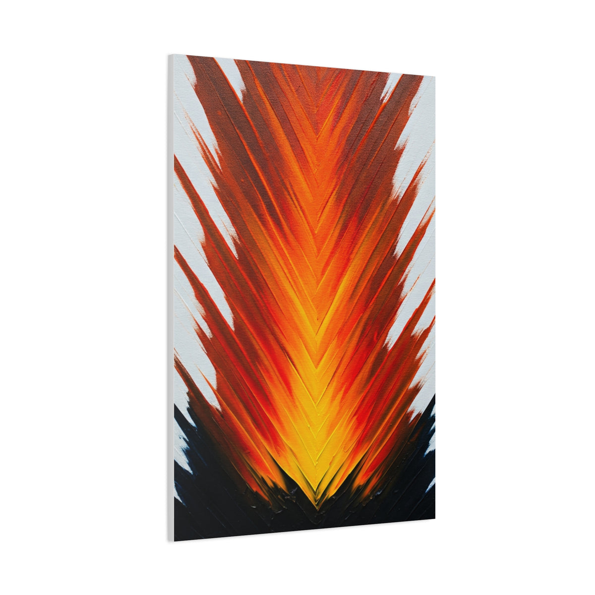 Vertical Fire Burst Abstract Wall Art & Canvas Prints