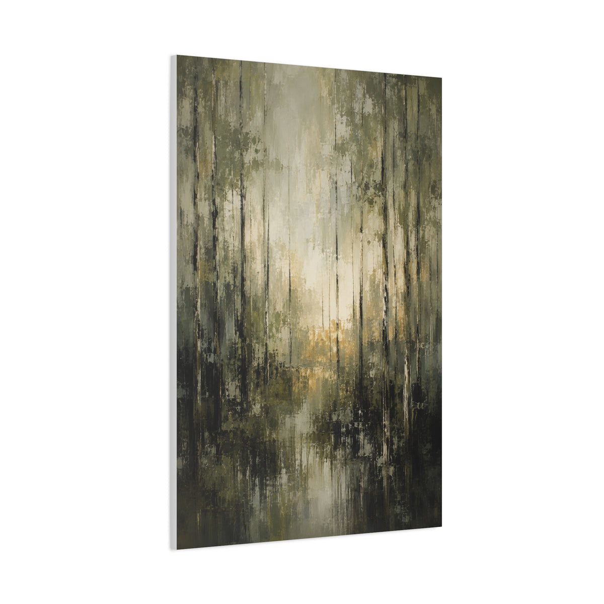 Abstract Forest Reflection Modern Trees Wall Art & Canvas Print