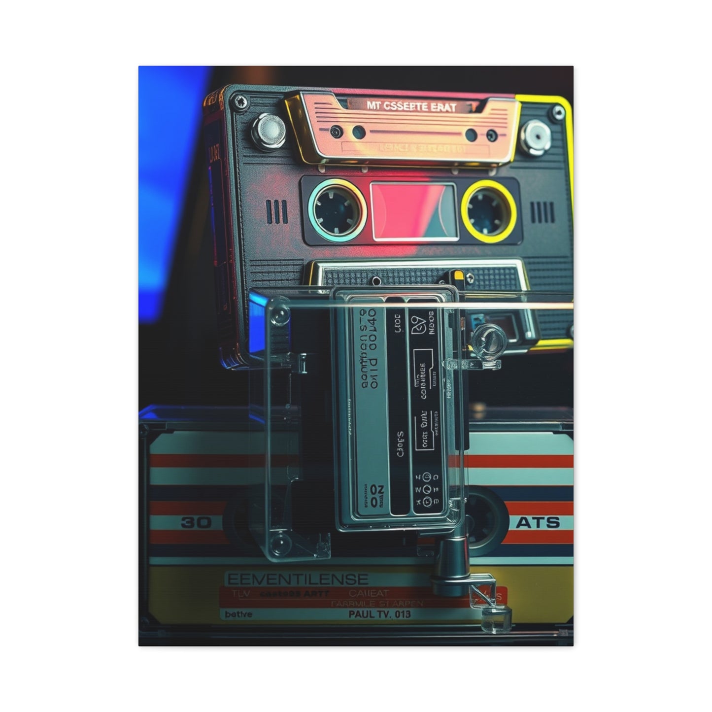 Cassette Tapes Art Supreme Canvas Gallery Wall Art & Canvas Print