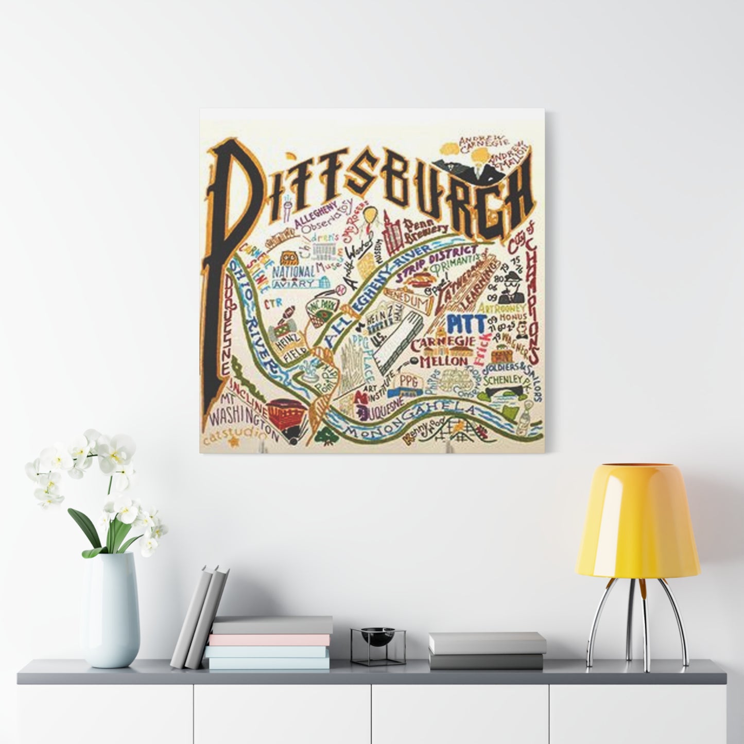 Pittsburgh Graffiti Wall Art & Canvas Prints