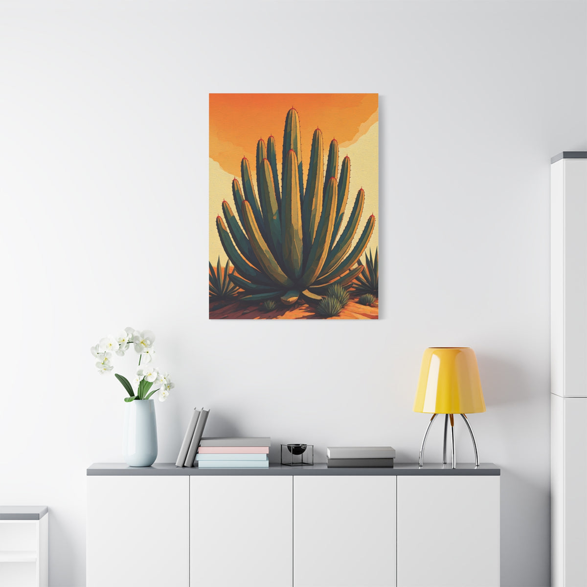 Southwestern Agave Desert Botanical Illustration Wall Art & Canvas Prints