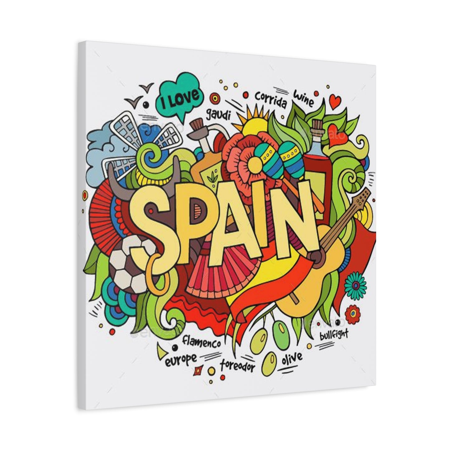 Spain Graffiti Wall Art & Canvas Prints