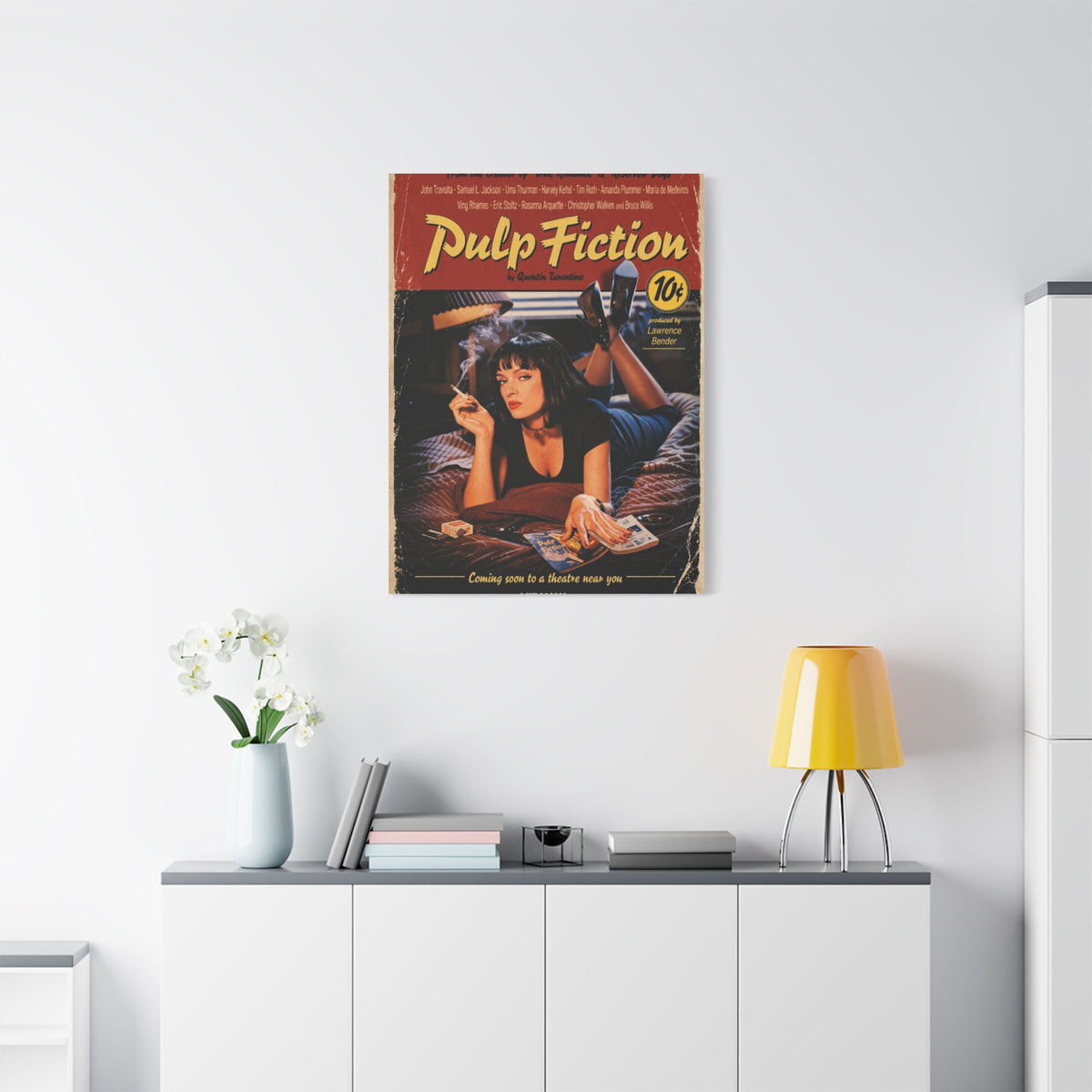 Pulp Fiction Movie Poster Wall Art & Canvas Print
