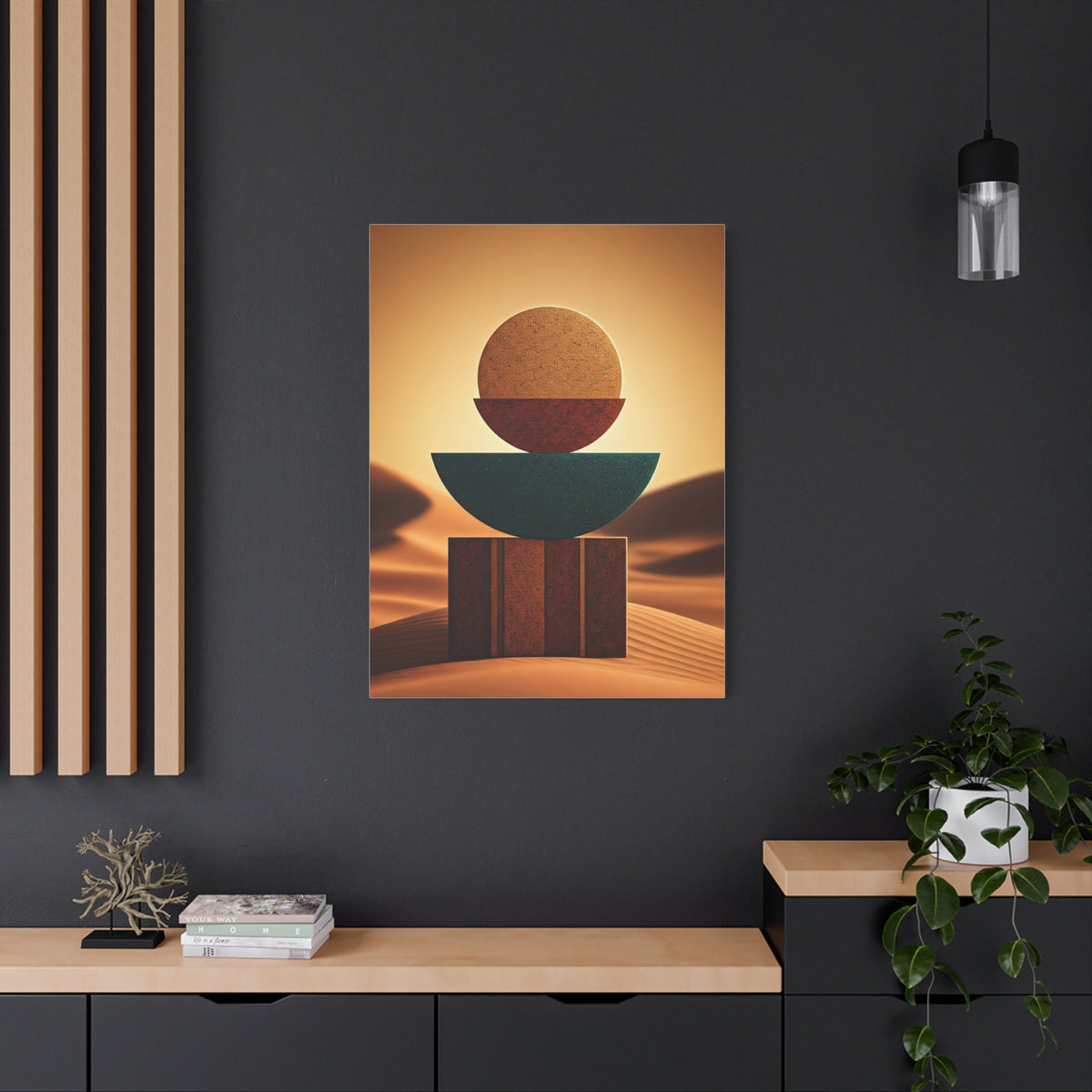 Desert Balance Geometry Wall Art & Canvas Prints