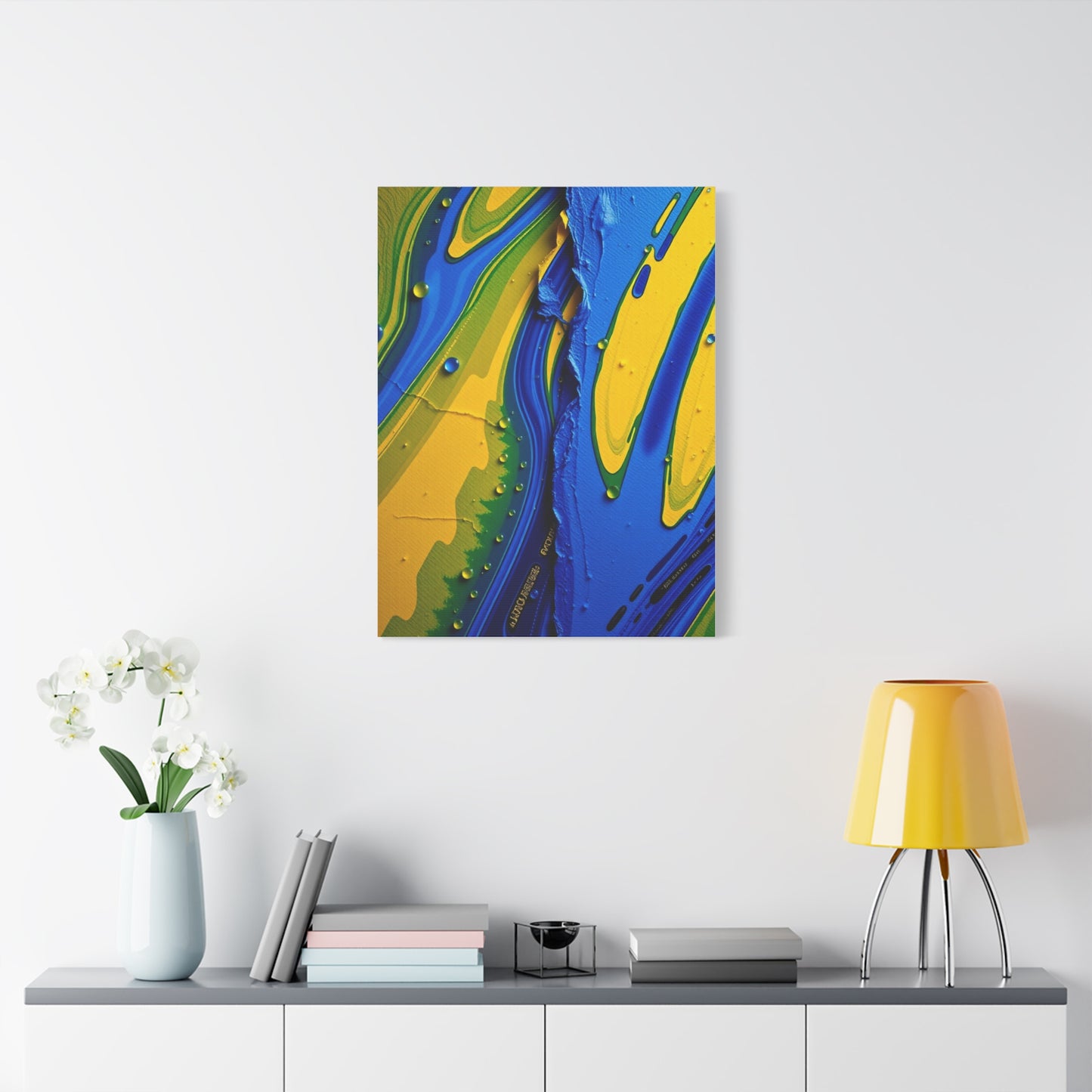 Masterpiece Blue & Yellow Art Vision Wall Art & Canvas Print