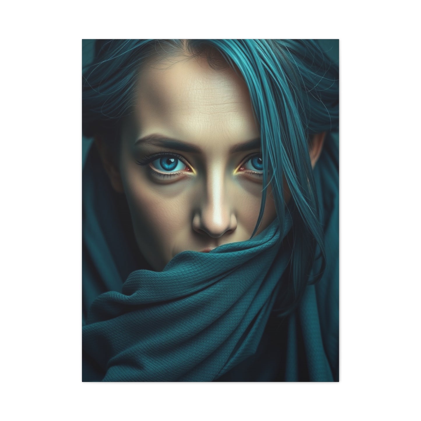 Verdant Sapphire Masterpiece wall art & canvas print