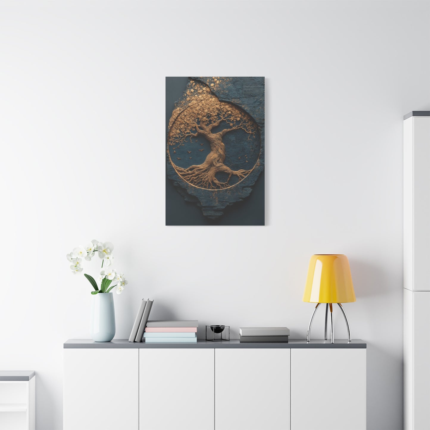 Gold Tree of Life Relief Wall Art & Canvas Print