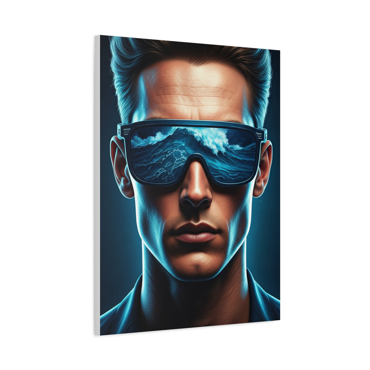 Neon Ocean Reflection Vision Wall Art & Canvas Prints