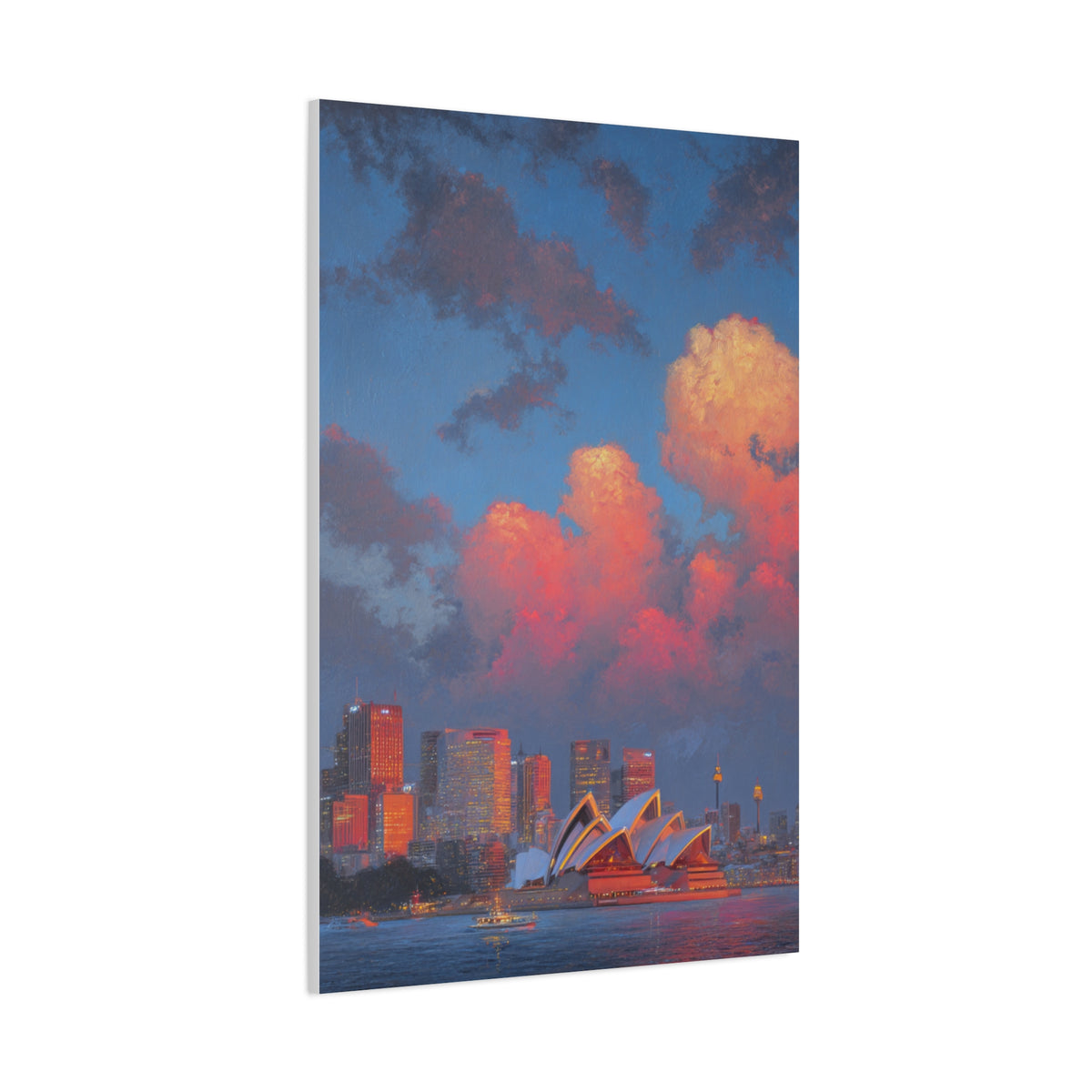 Sydney Opera House Sunset Skyline Wall Art & Canvas Print