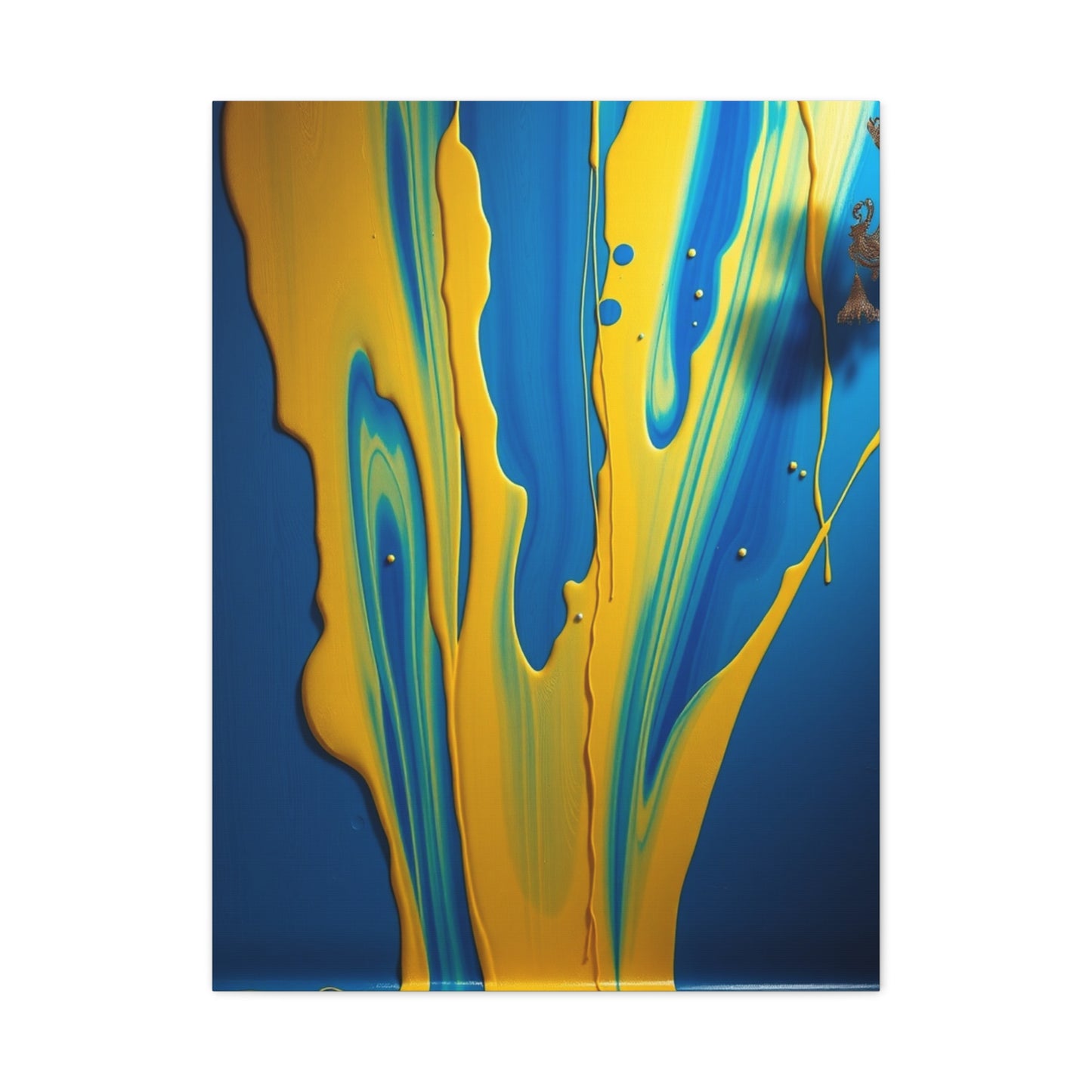 Blue & Yellow Art Supreme Canvas Gallery Wall Art & Canvas Print