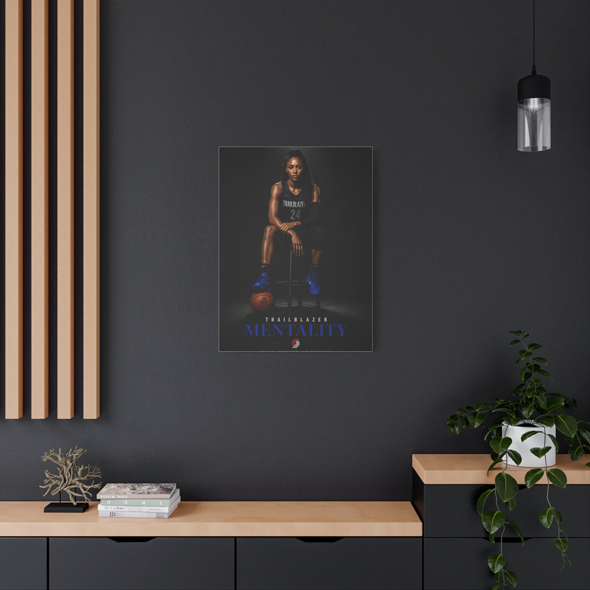 Trailblazer Mentality Women’s Basketball Sports Wall Art & Canvas Print