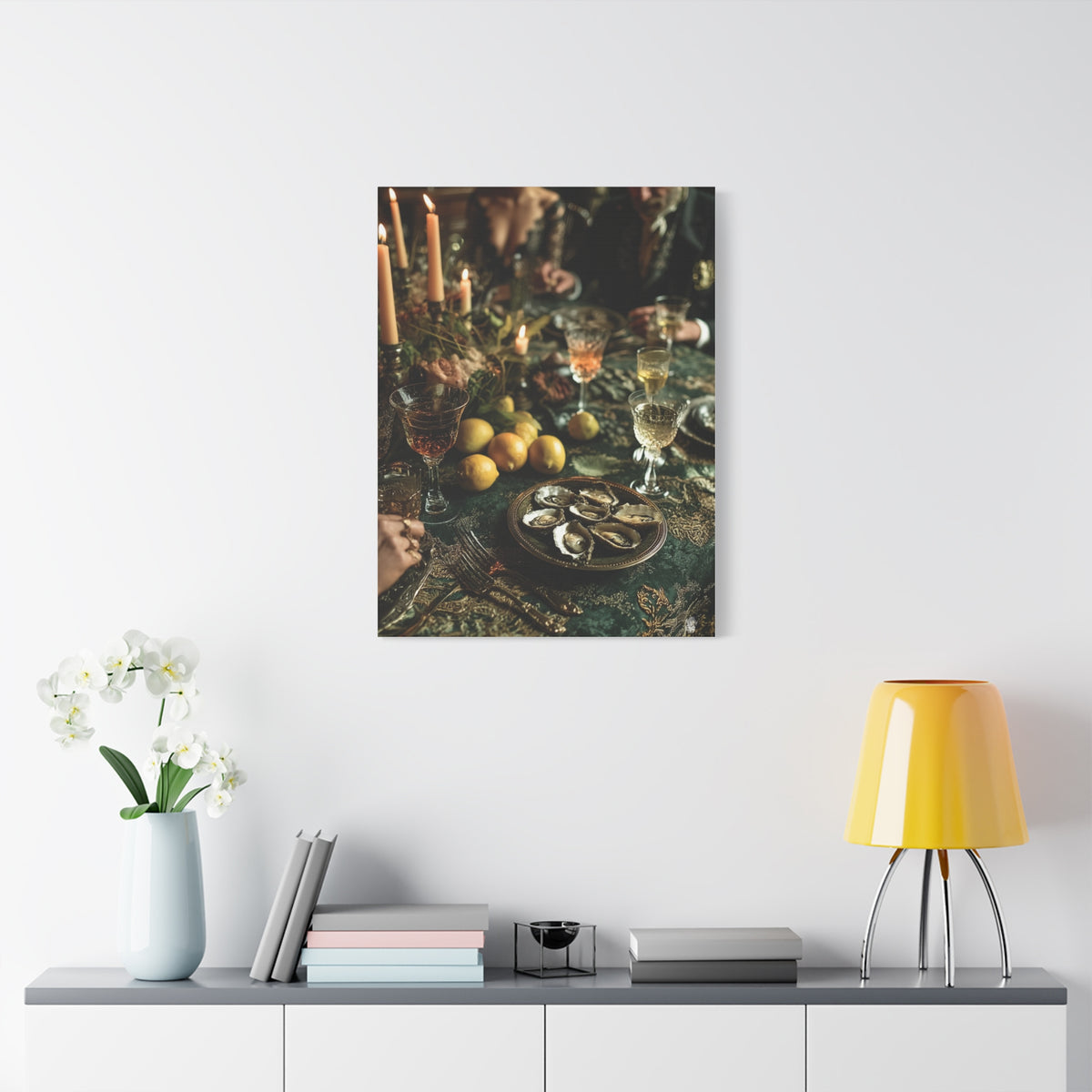 Elegant Dinner Party Table Scene Wall Art & Canvas Print