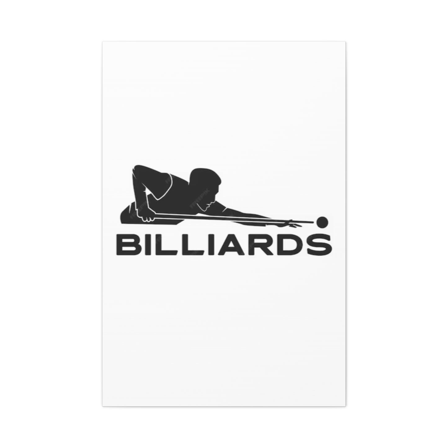 Billiards logo Idea Wall Art & Canvas Prints