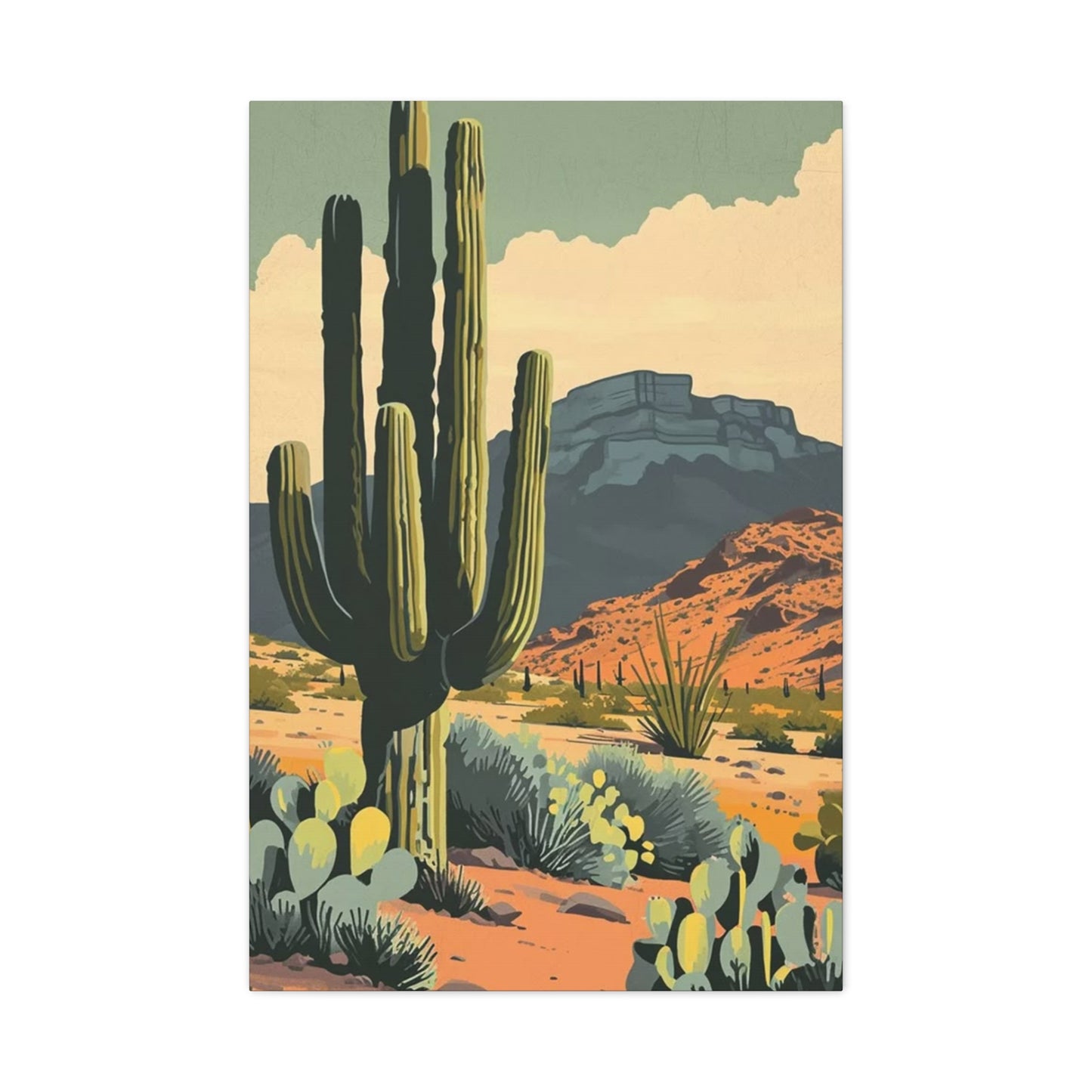 Abstract Cactus Arizona Desert Wall Art & Canvas Prints