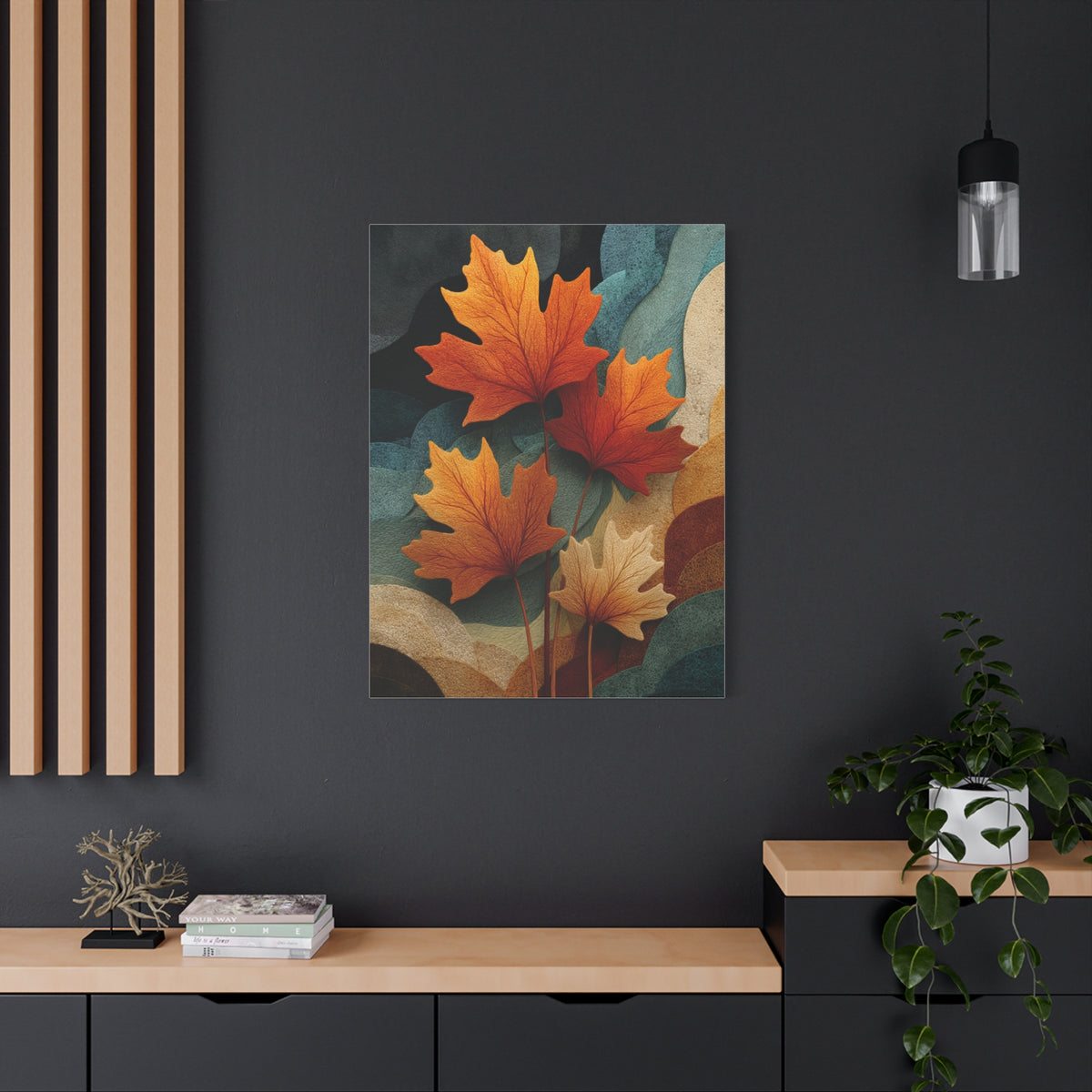 Abstract Autumn Maple Leaves Wall Art & Canvas Print