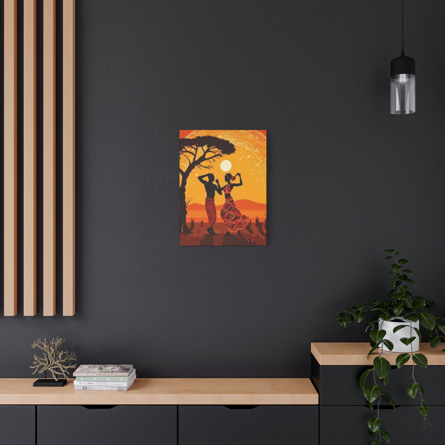 African Couple Wall Art & Canvas Prints