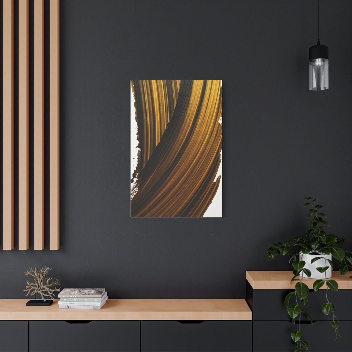 Amber Current Abstract Wall Art & Canvas Prints