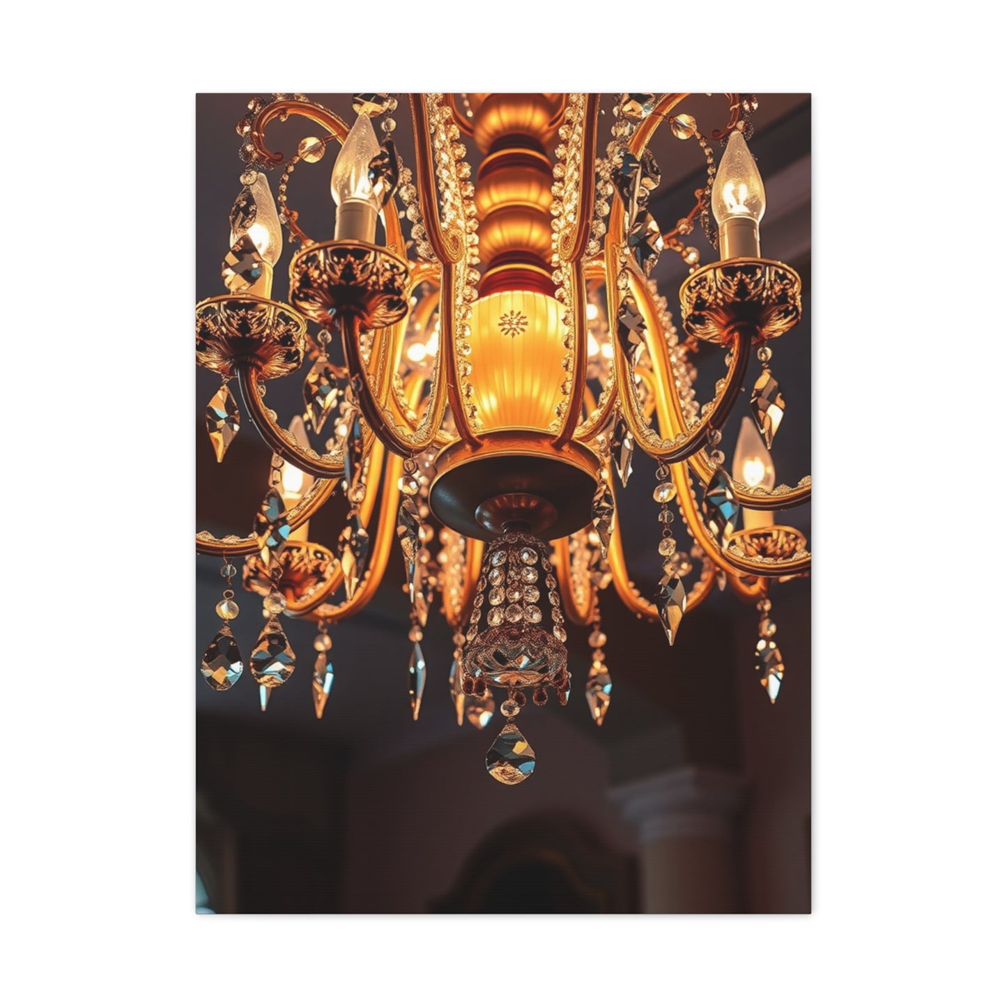 Chandelier Art Refined Canvas Wall Art & Canvas Print