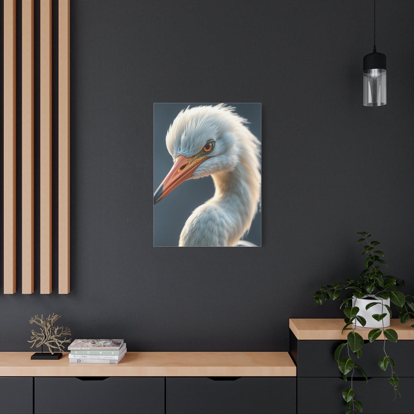 Egret Art Supreme Gallery Wall Art & Canvas Print
