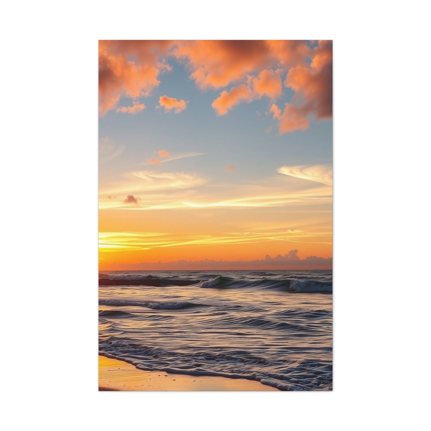 Beach Sunrise and Sunset Art Supreme Gallery Wall Art & Canvas Print