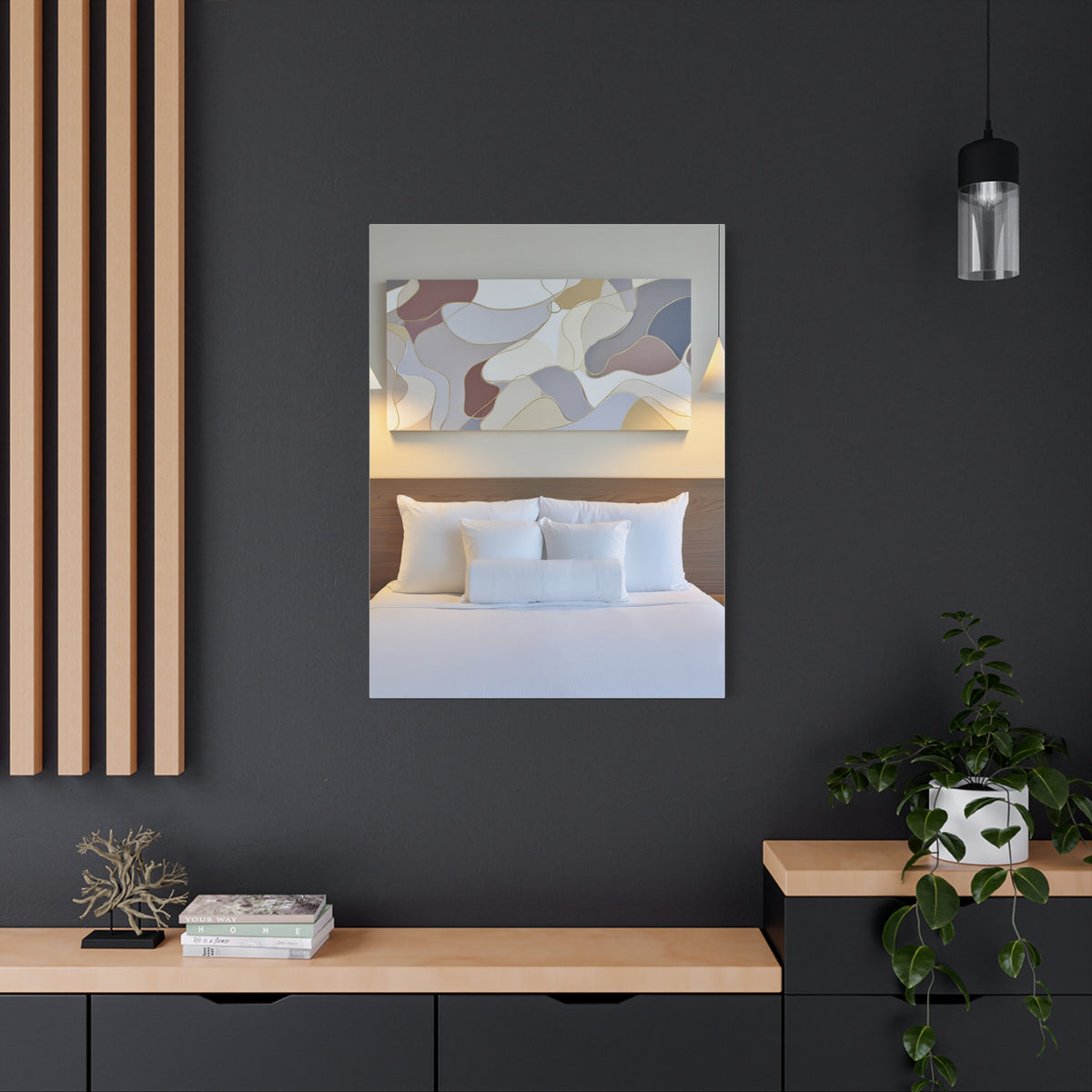 Organic Form Abstract With Soft Curves Wall Art & Canvas Print