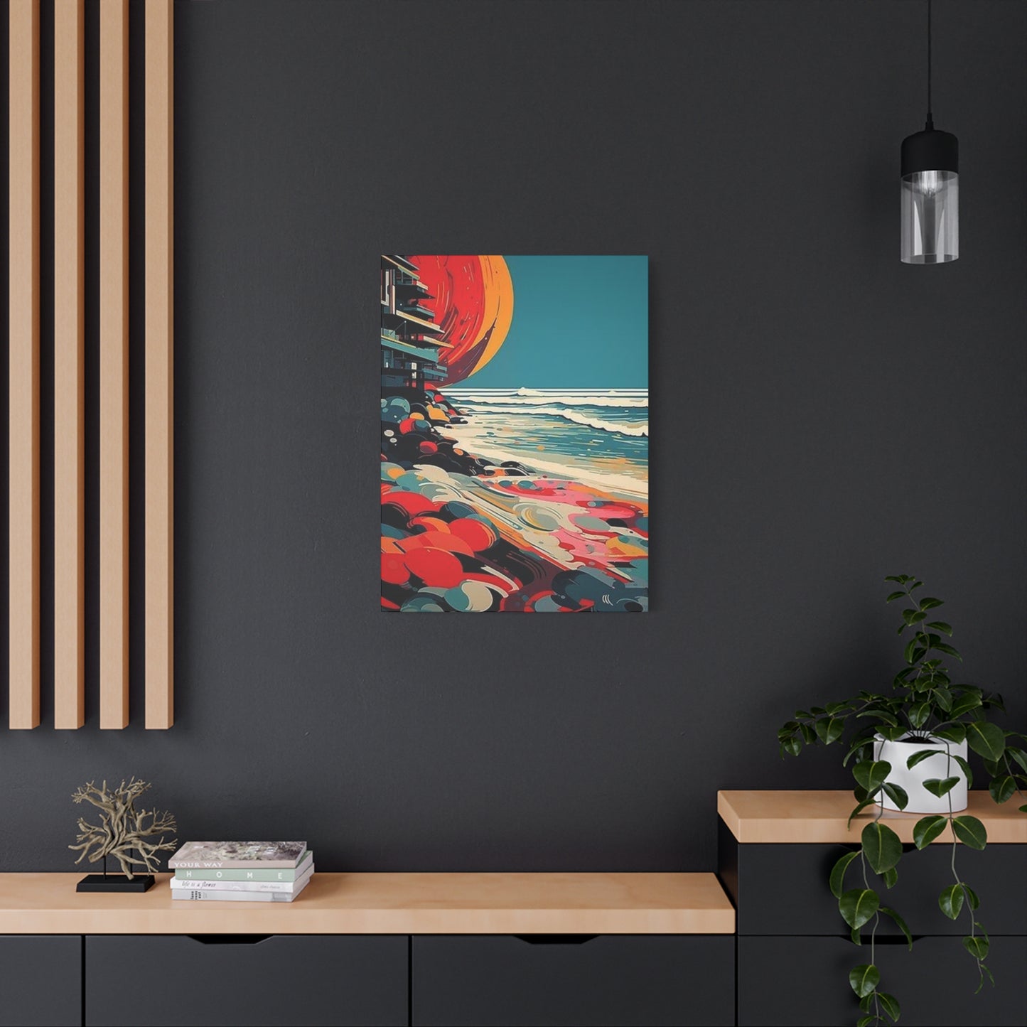 Abstract Sunset On A Beach Wall Art & Canvas Prints