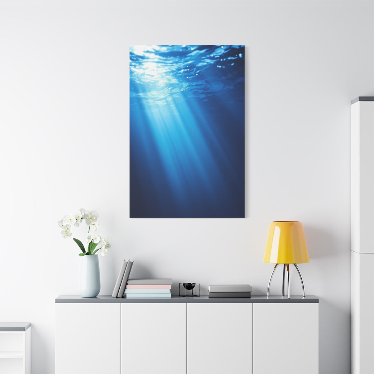 Sunbeams Beneath the Ocean Surface Wall Art & Canvas Prints