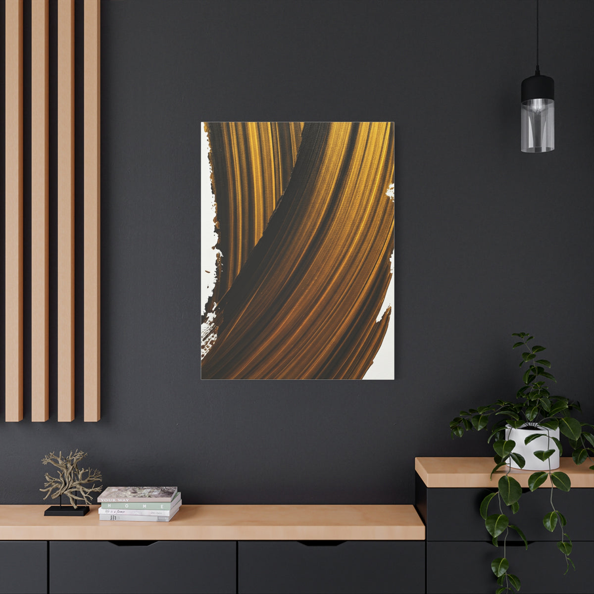 Amber Current Abstract Wall Art & Canvas Prints