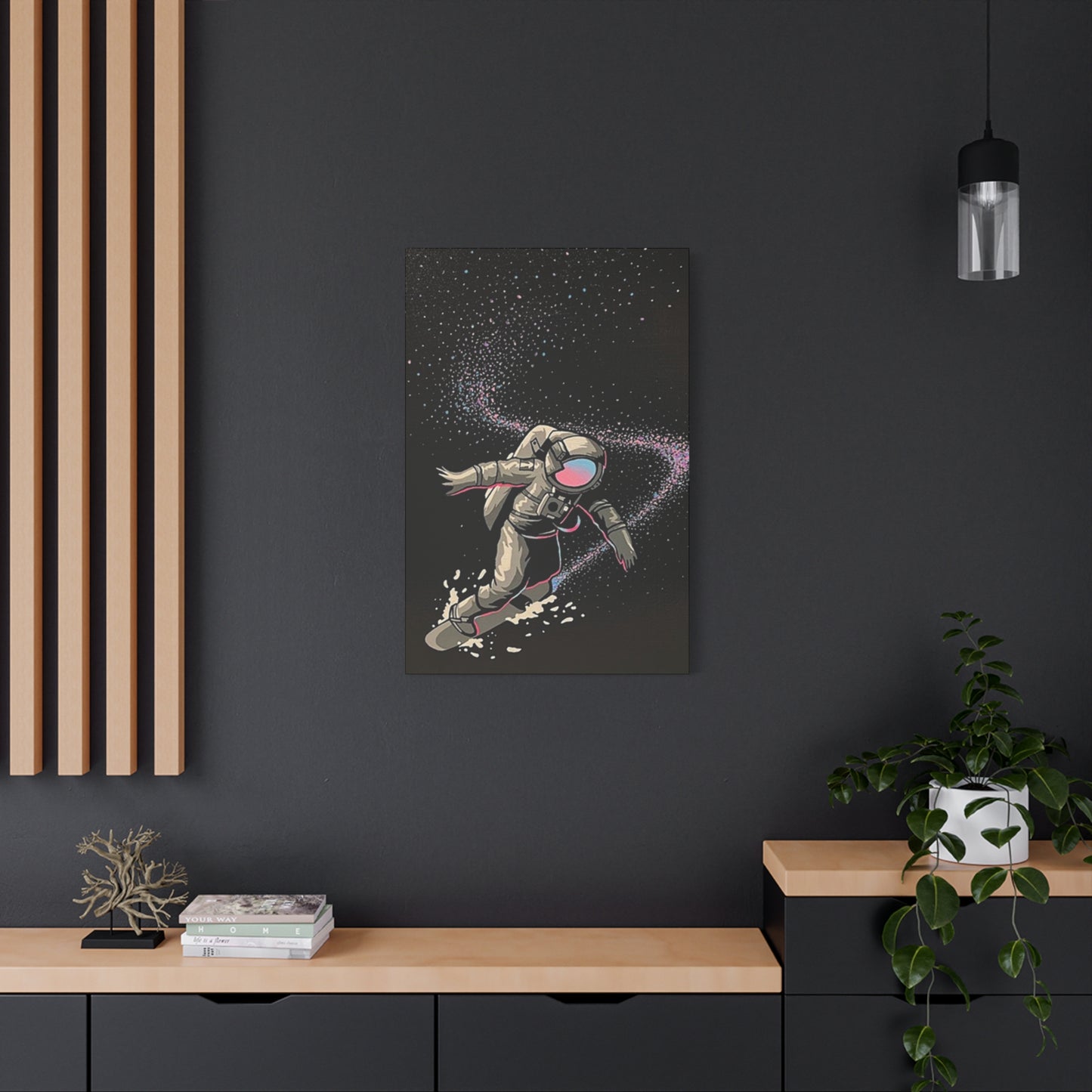 Astronaut Surfing In Space Wall Art & Canvas Prints