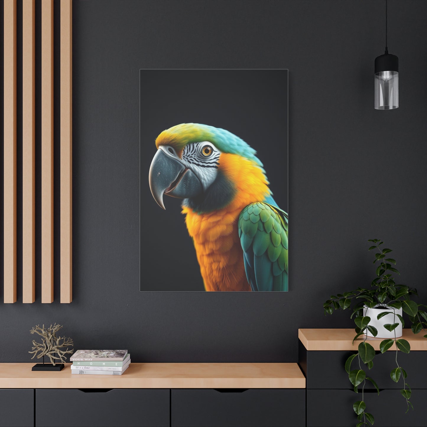 Masterpiece Parrot Art Vision Wall Art & Canvas Print