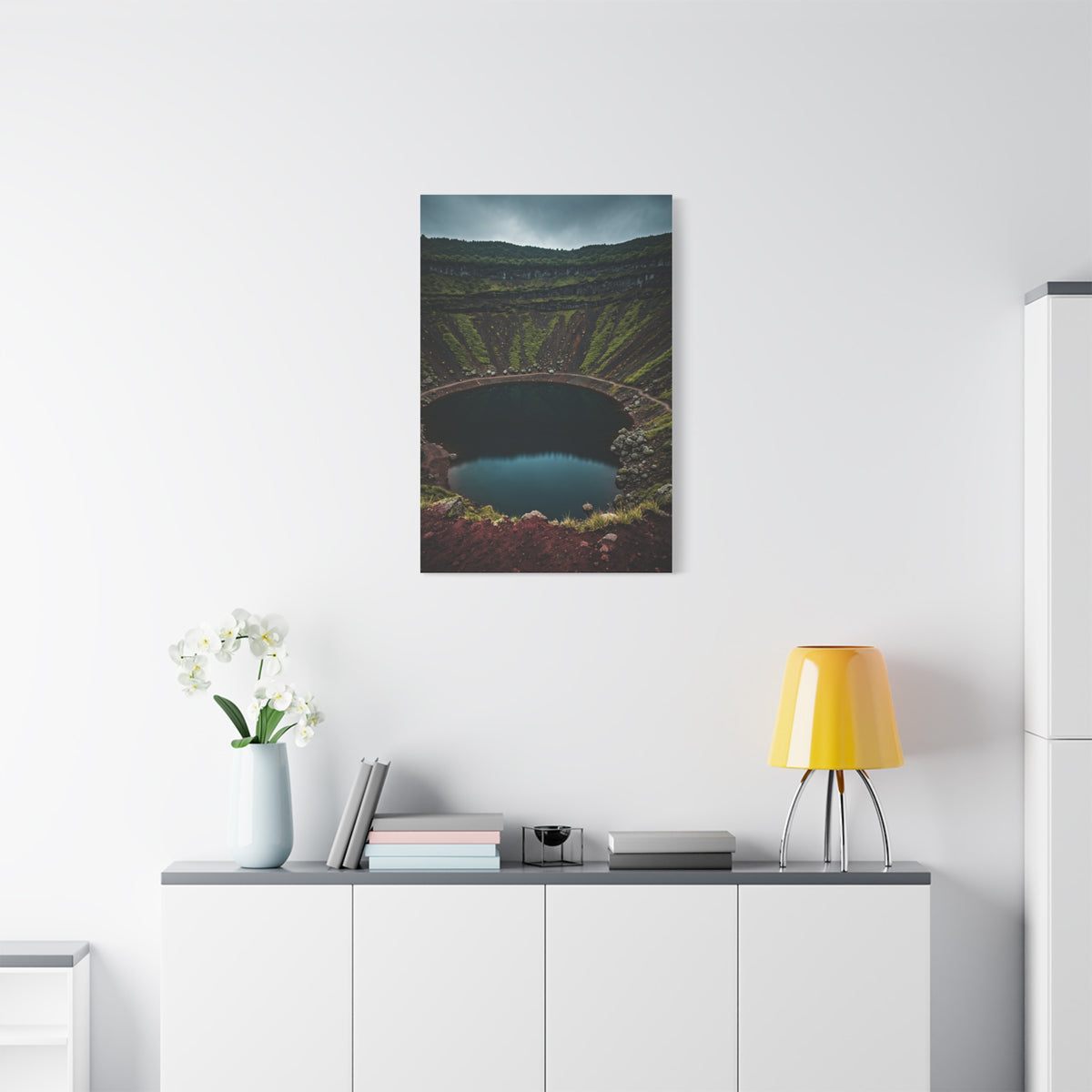 Volcanic Crater Lake Wall Art & Canvas Prints