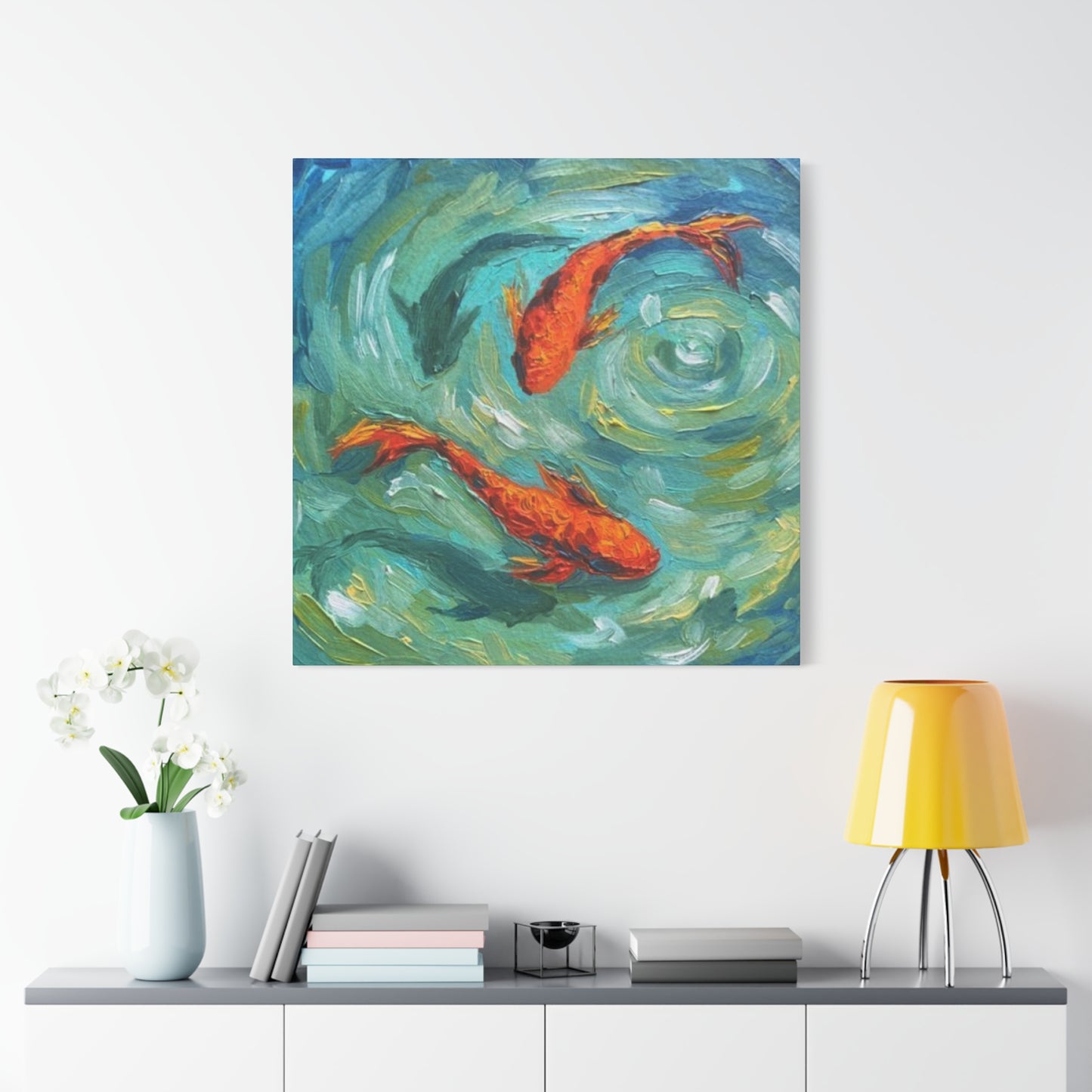 Two Koi Fishes Wall Art & Canvas Prints