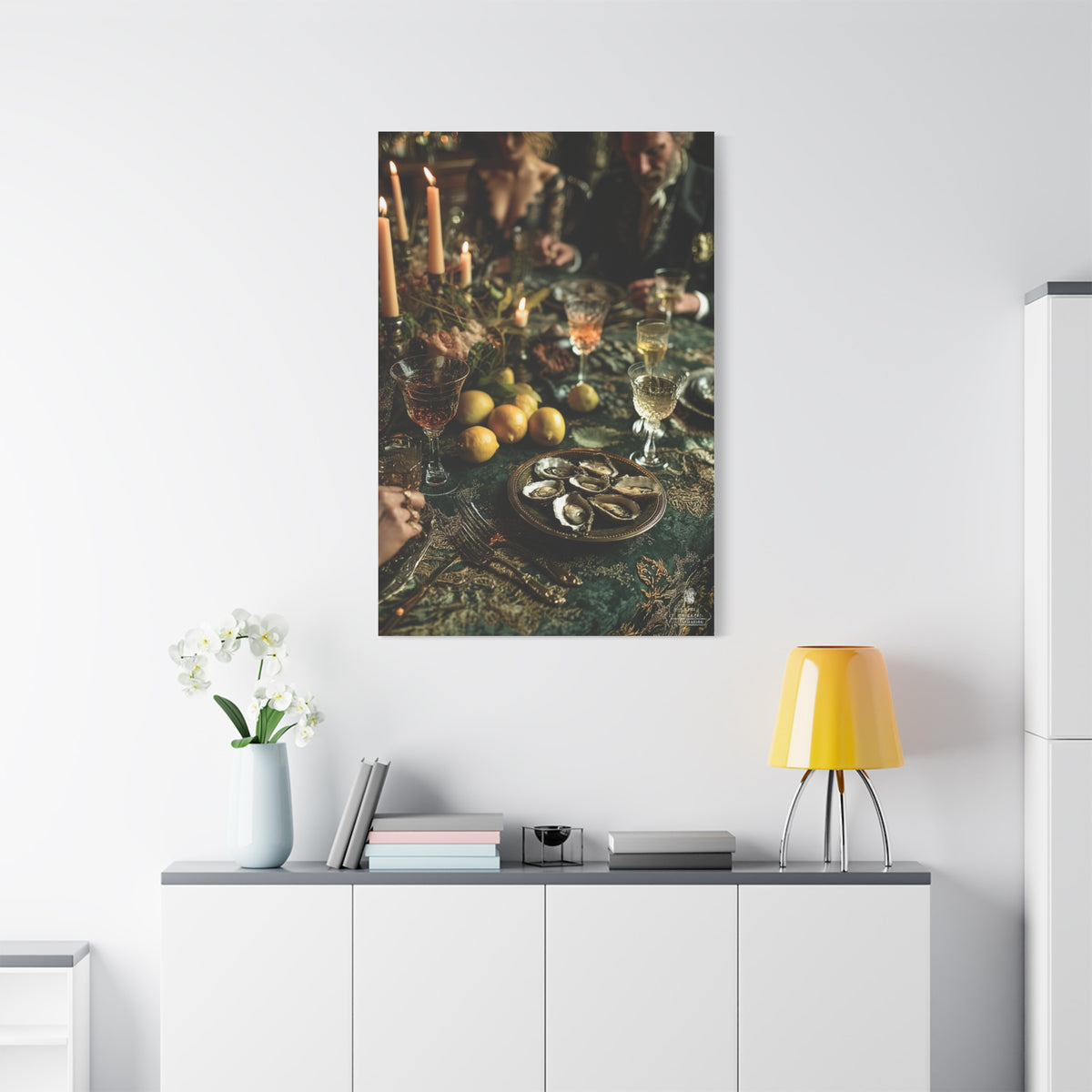 Elegant Dinner Party Table Scene Wall Art & Canvas Print