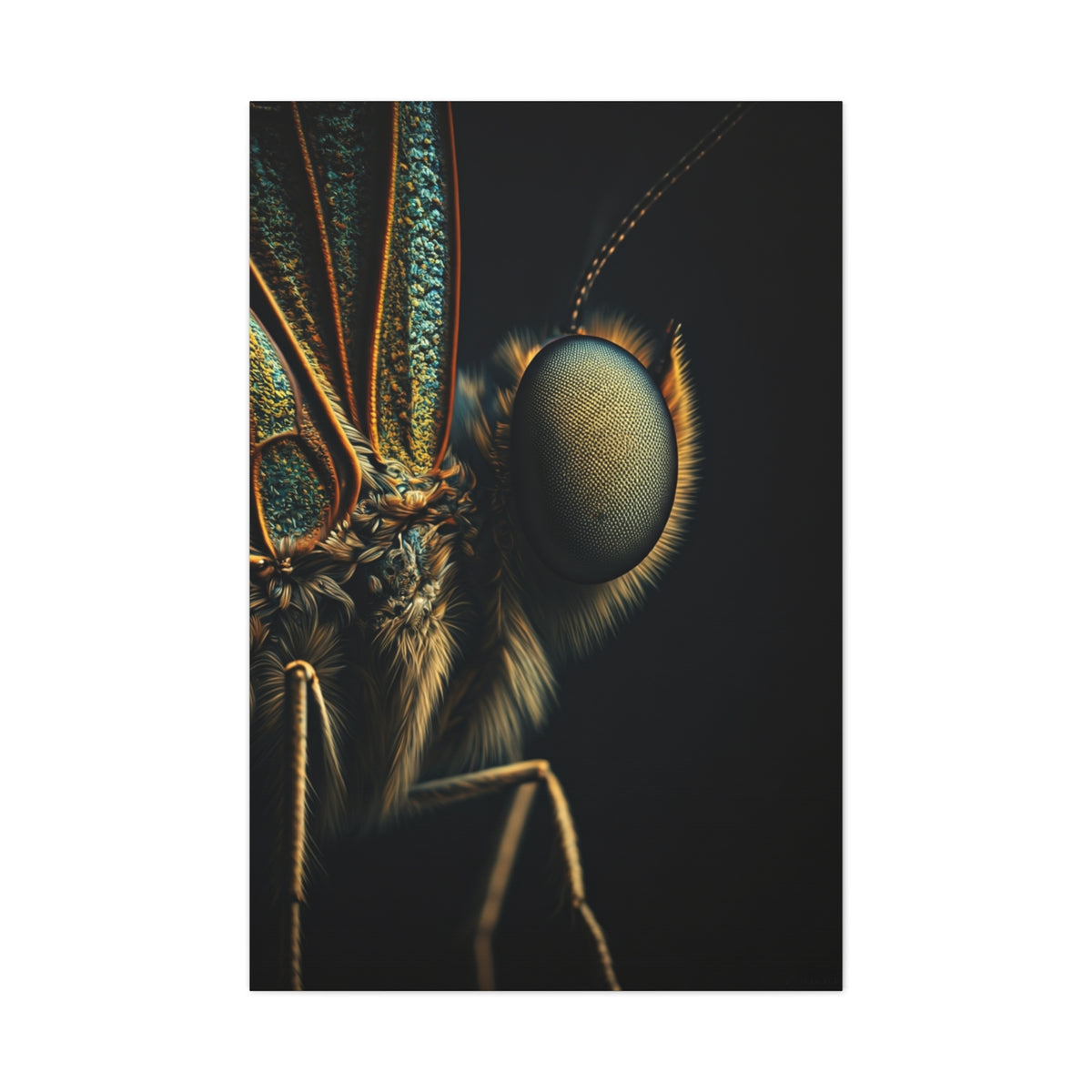 Butterfly Micro Detail Scientific Portrait Wall Art & Canvas Prints