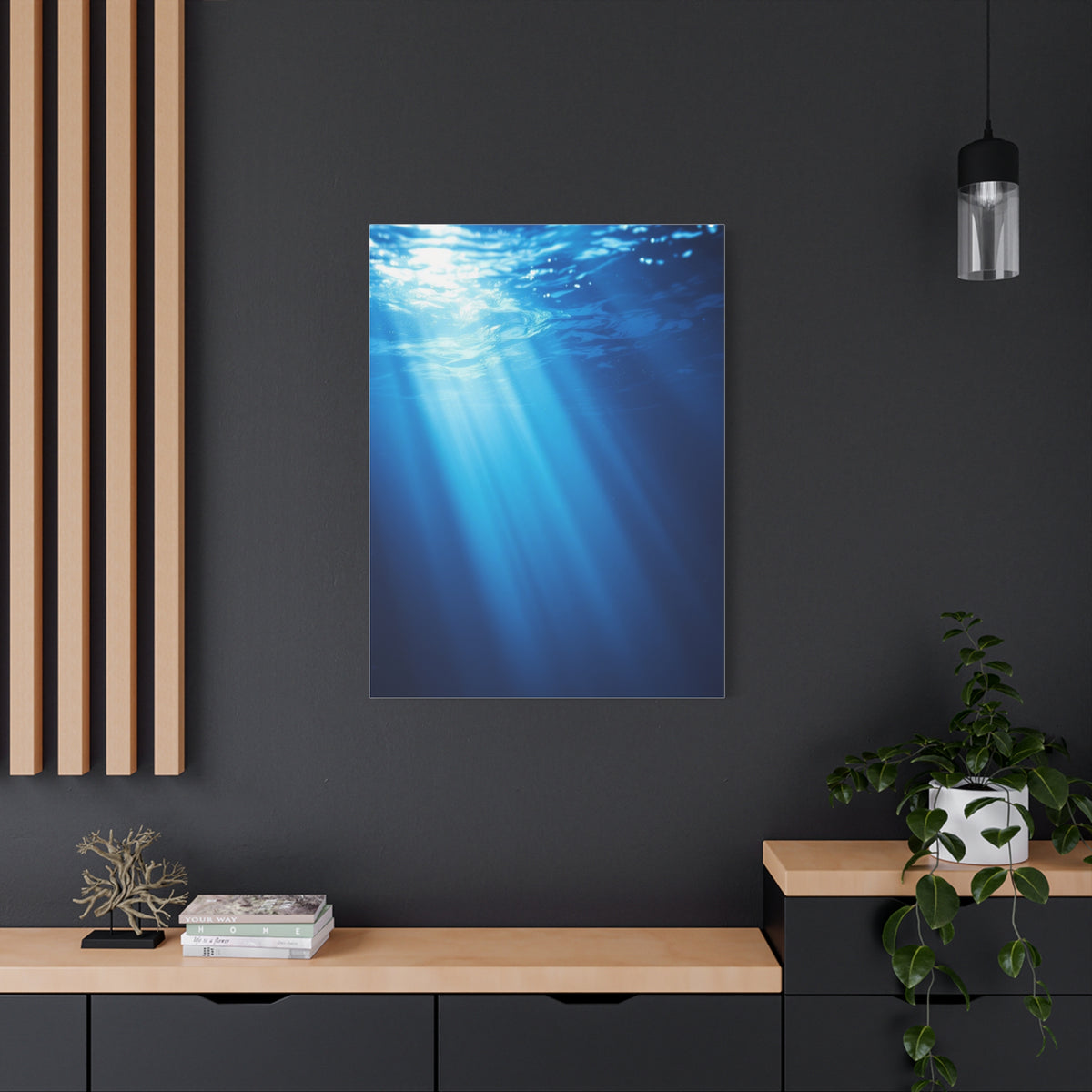 Sunbeams Beneath the Ocean Surface Wall Art & Canvas Prints