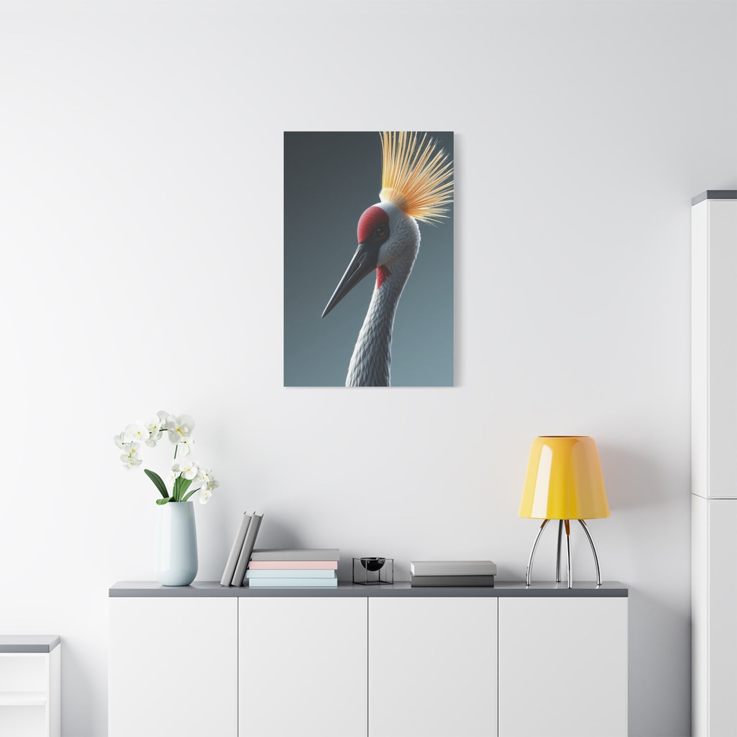 Crane Bird Art Luxury Canvas Wall Art & Canvas Print
