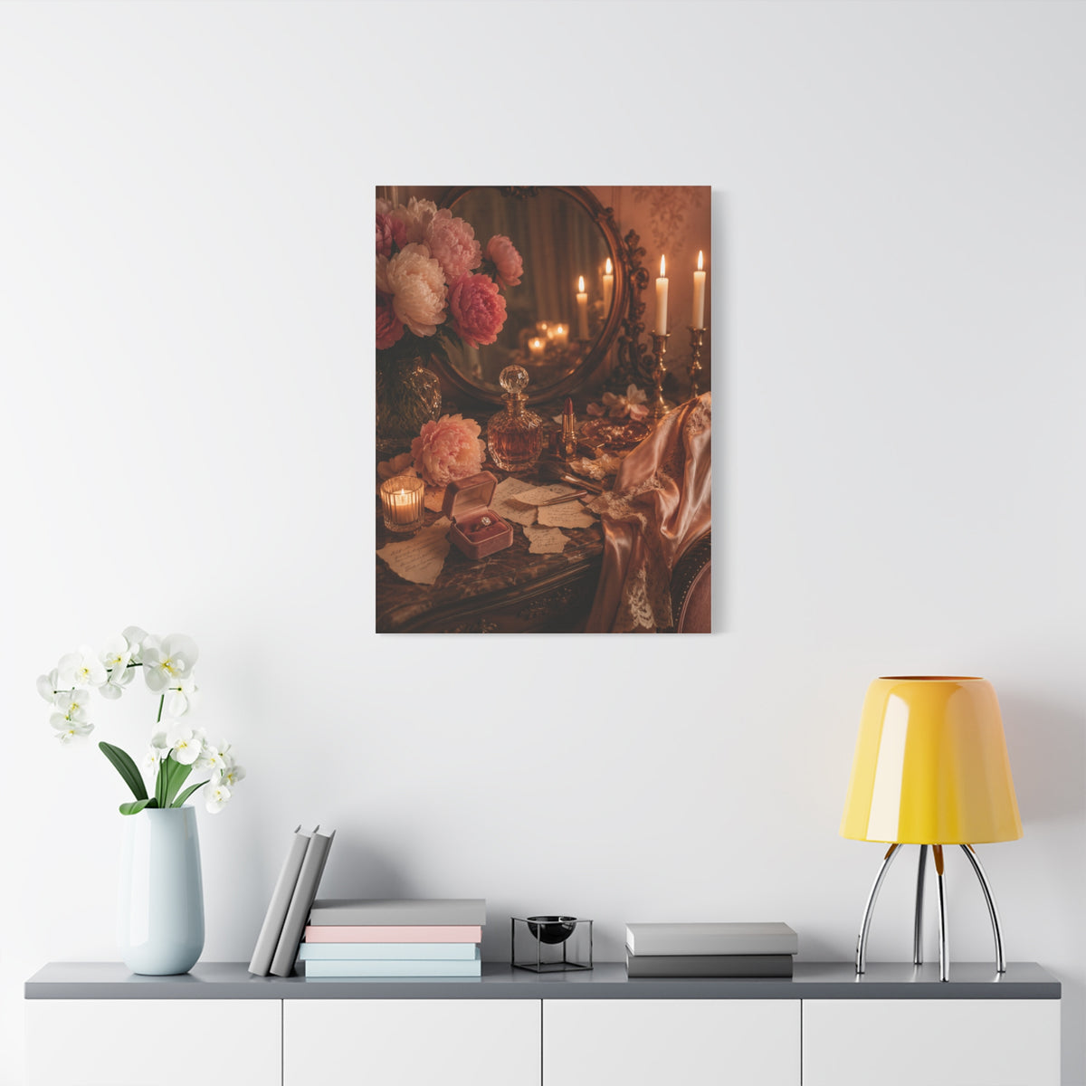 Vintage Vanity Love Letter Still Life Wall Art & Canvas Print