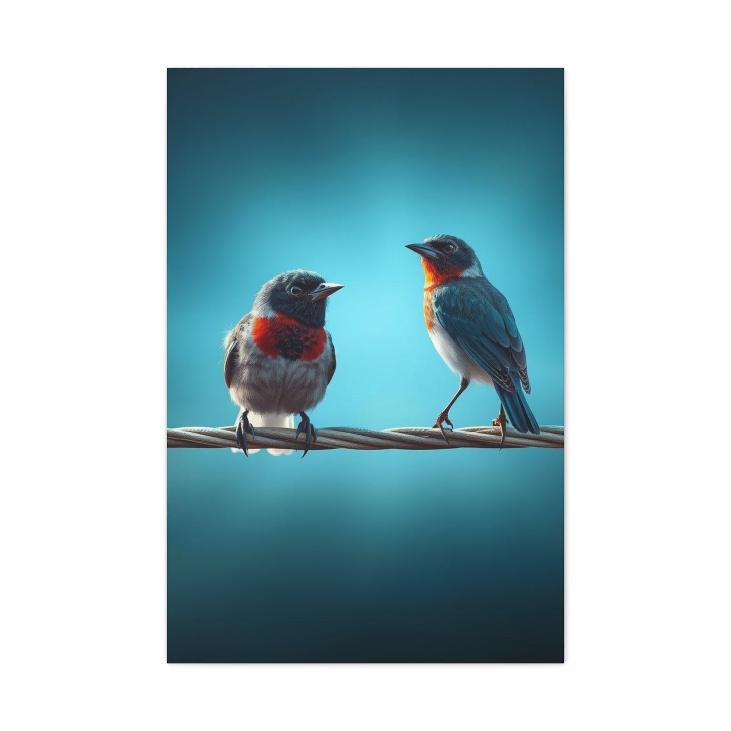 Birds On a Wire Art Supreme Canvas Wall Art & Canvas Print