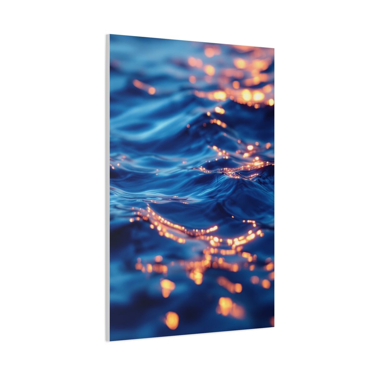 Golden Reflections on Ocean Ripples Wall Art & Canvas Prints