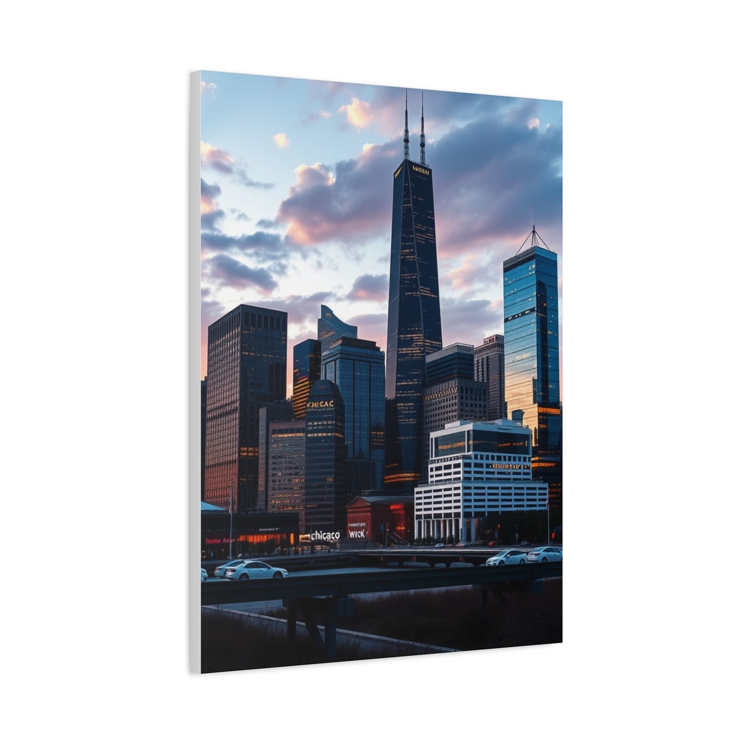 Chicago Skylines Art Supreme Canvas Gallery Wall Art & Canvas Print