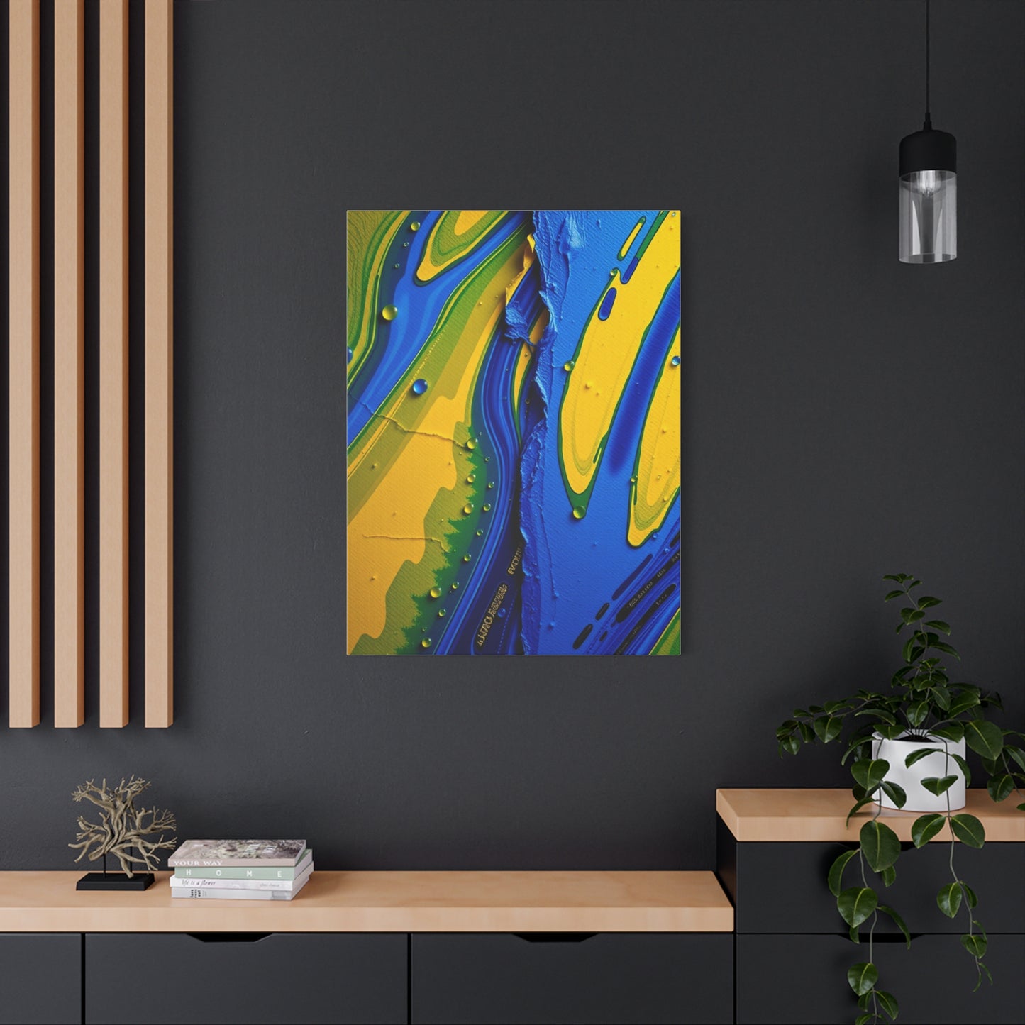 Masterpiece Blue & Yellow Art Vision Wall Art & Canvas Print