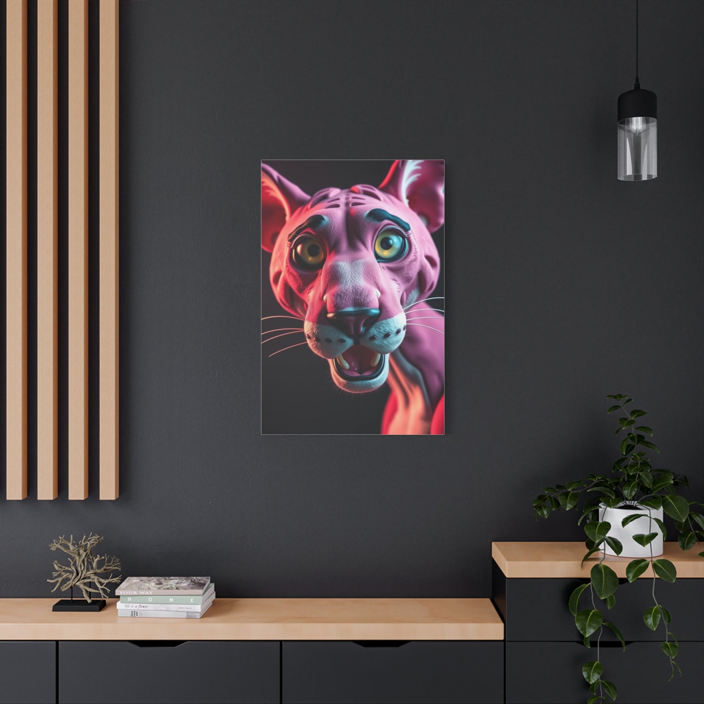 Panther Roseate Essence Wall Art & Canvas Print