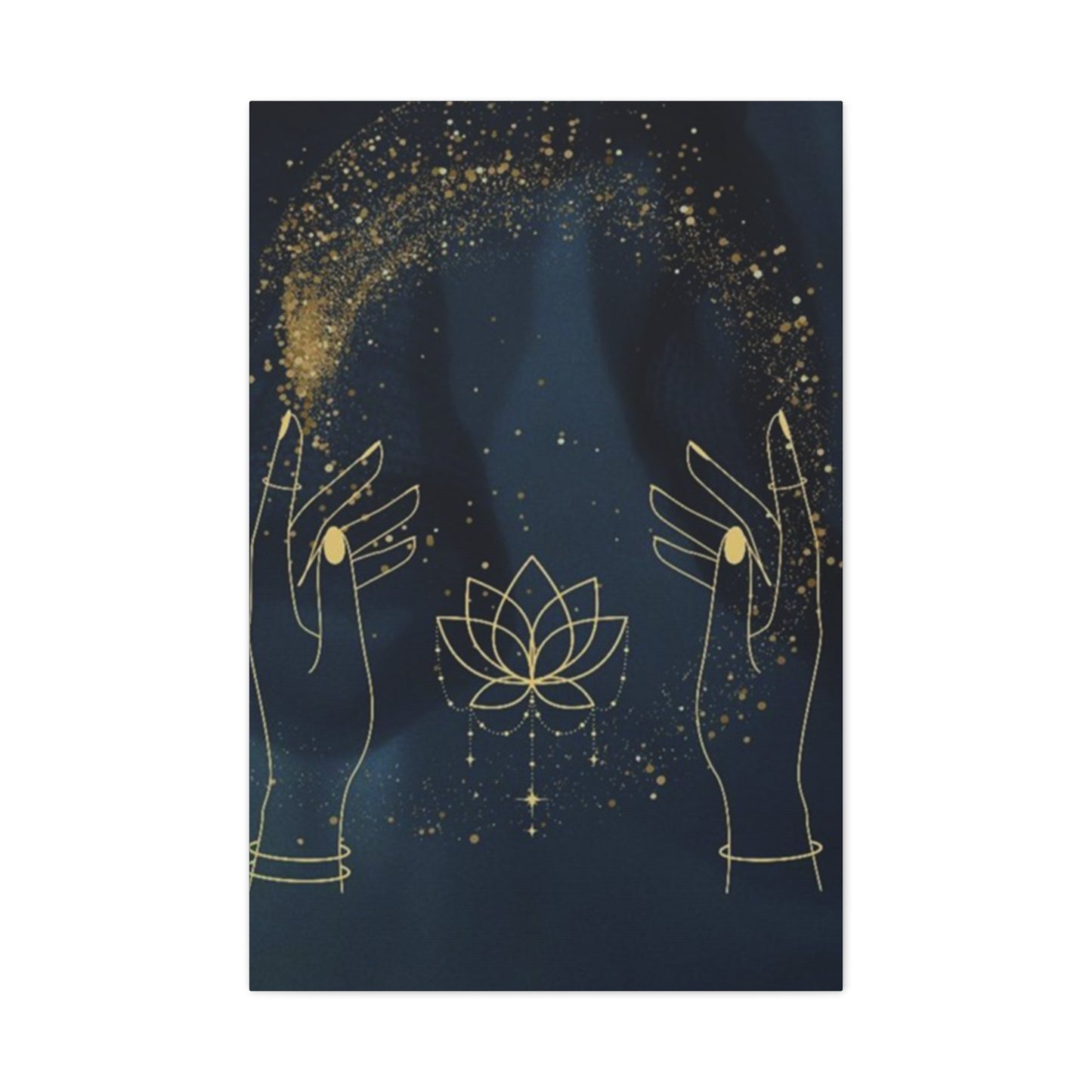 Hand Sprinkling Stars Wall Art & Canvas Prints