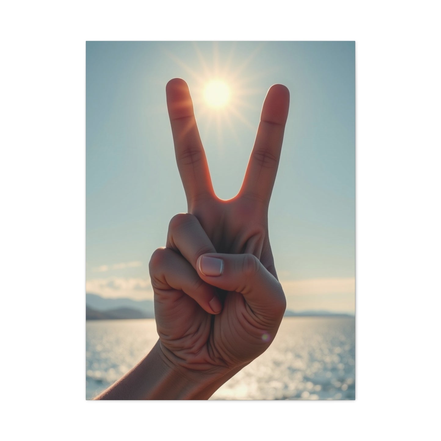 Peace Sign Art Refined Canvas Wall Art & Canvas Print