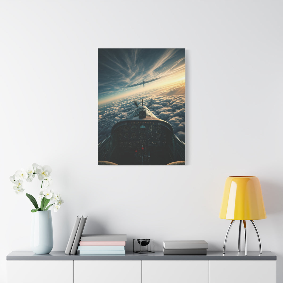 Pilot’s View Above the Cloud Sea Wall Art & Canvas Prints