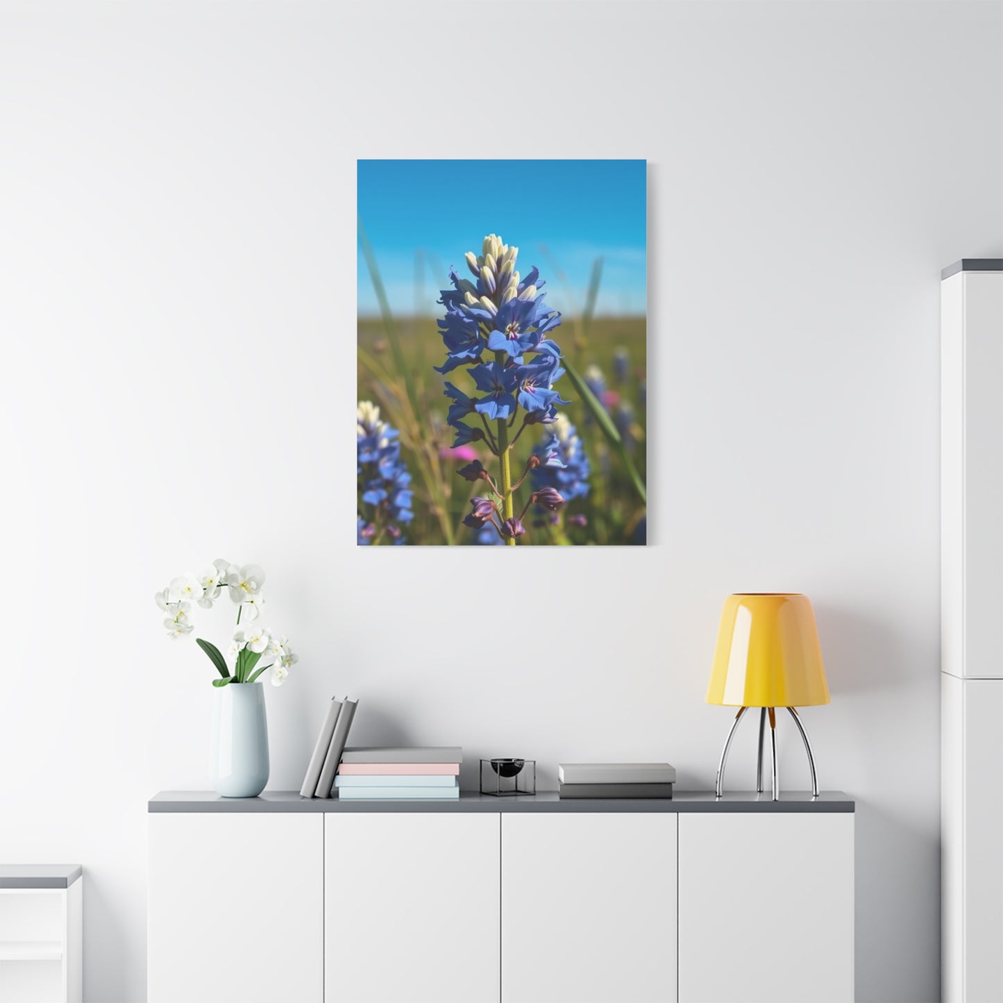 Bluebonnet Flower Art Supreme Canvas Gallery Wall Art & Canvas Print