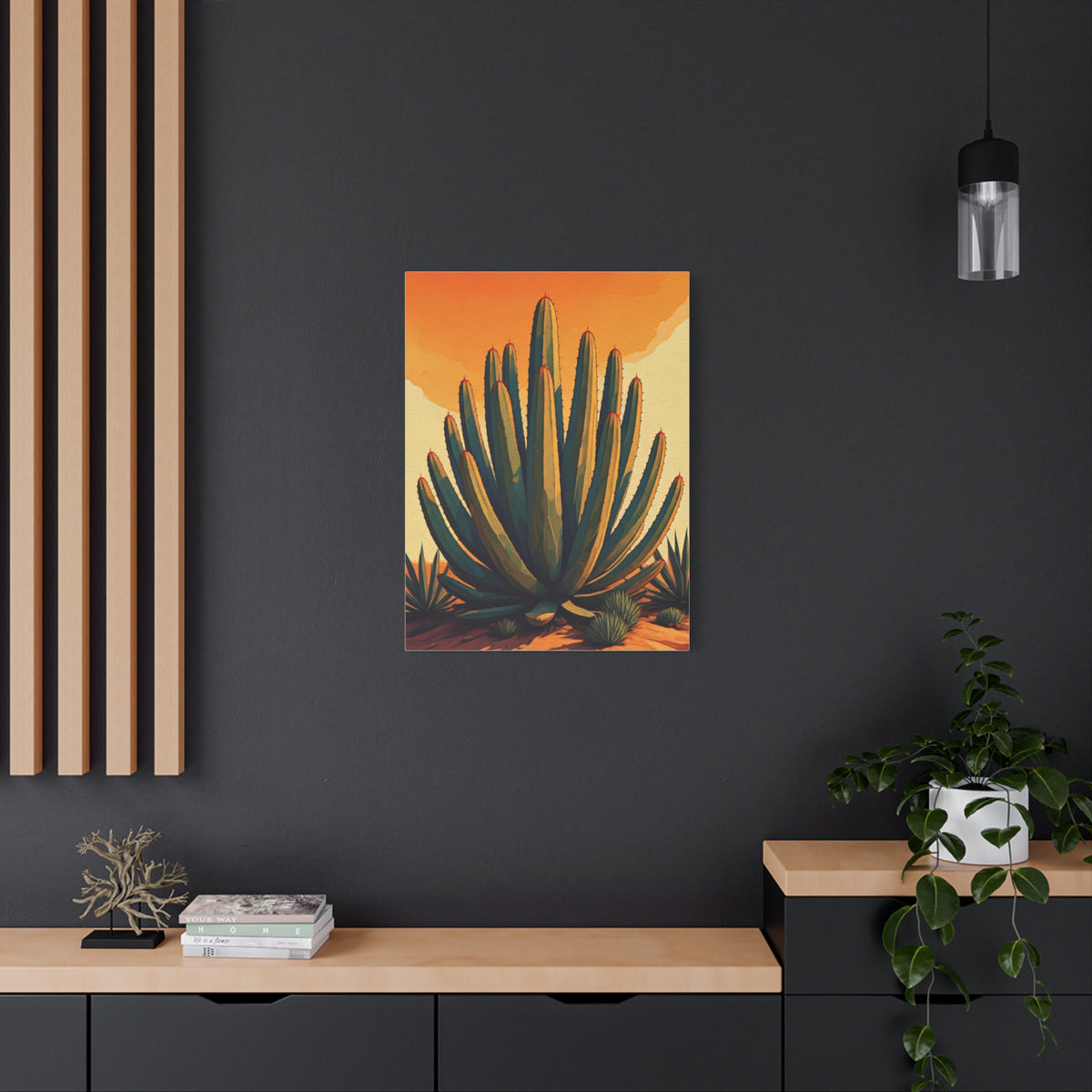 Southwestern Agave Desert Botanical Illustration Wall Art & Canvas Prints