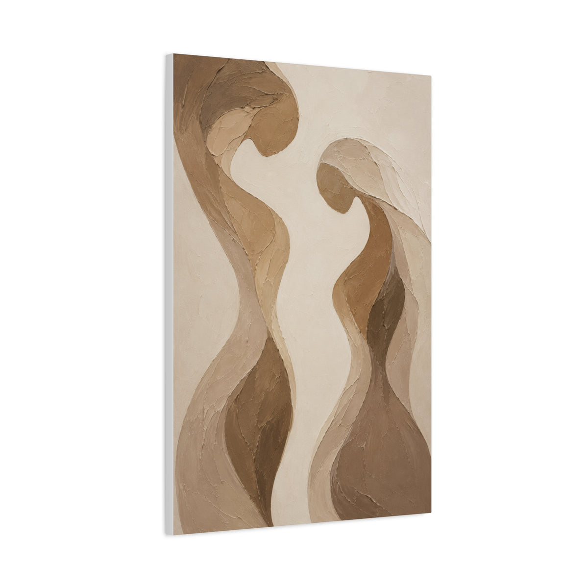 Abstract Earth Tone Lovers Flow Wall Art & Canvas Print