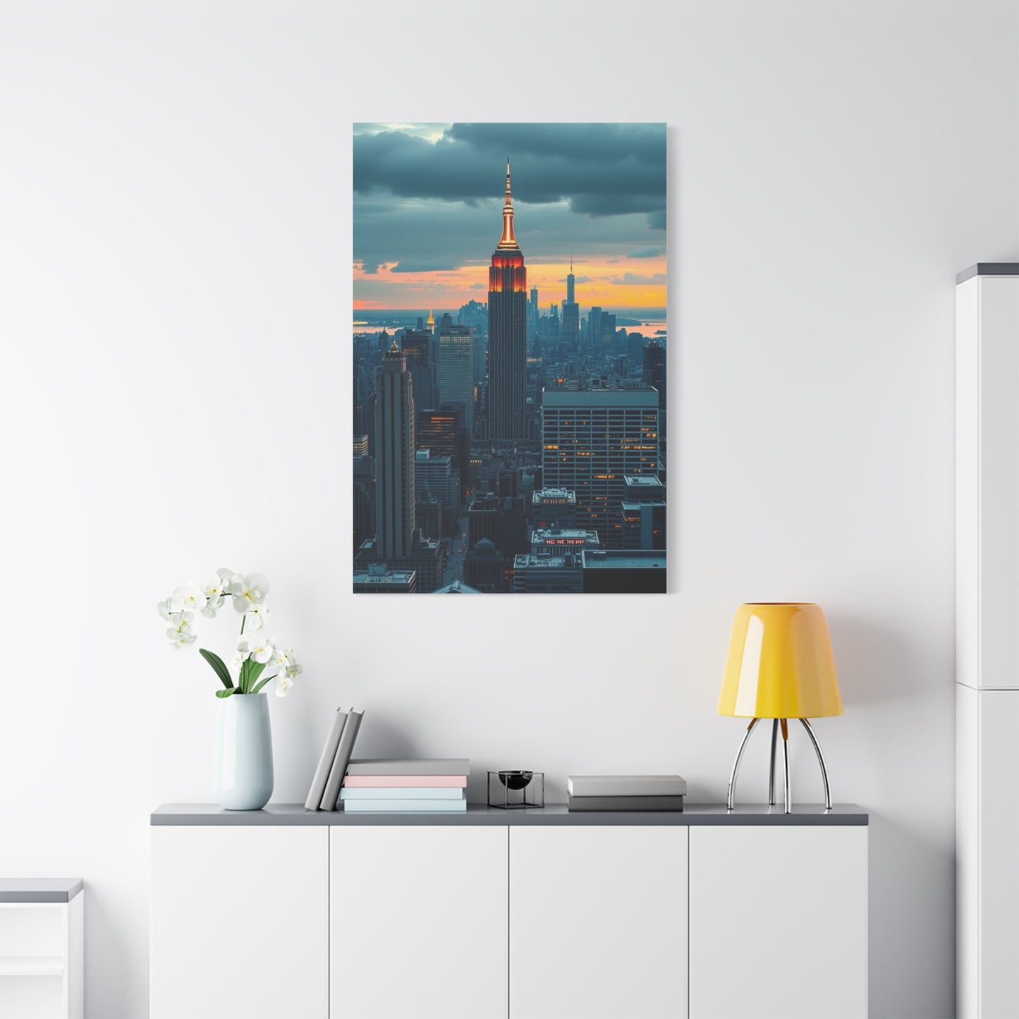 Supreme NYC Skyline Art Wall Art & Canvas Print