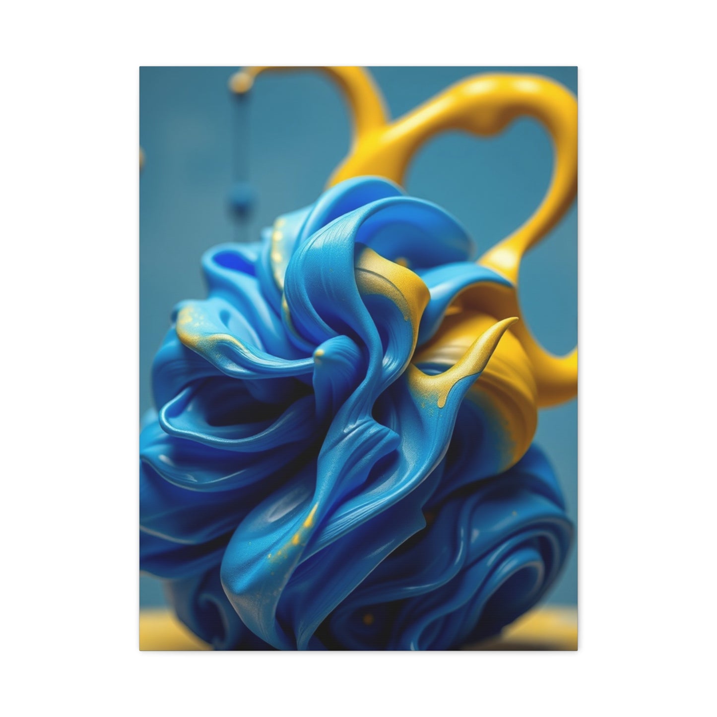 Supreme Blue & Yellow Art Wall Art & Canvas Print